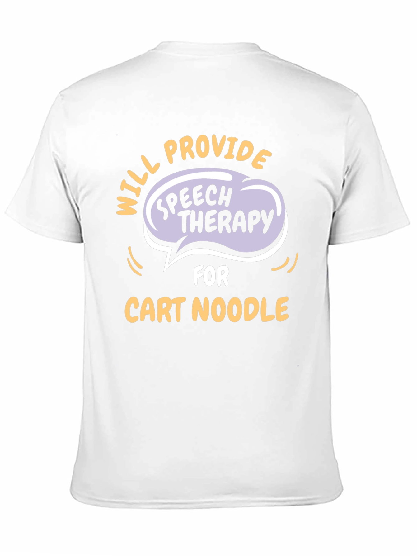 Black Speech Therapy Cart Noodle T-Shirt - Black view 11