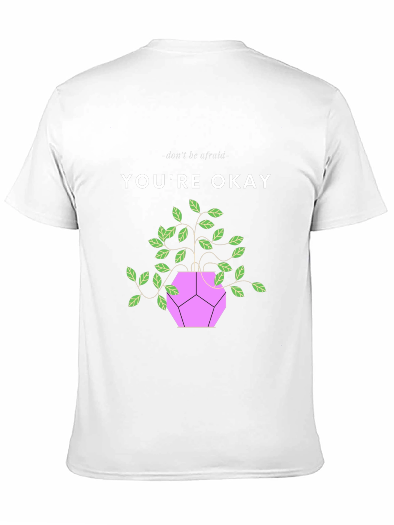 Black You're Okay Plant Graphic Tee - Comfort & Style view 11