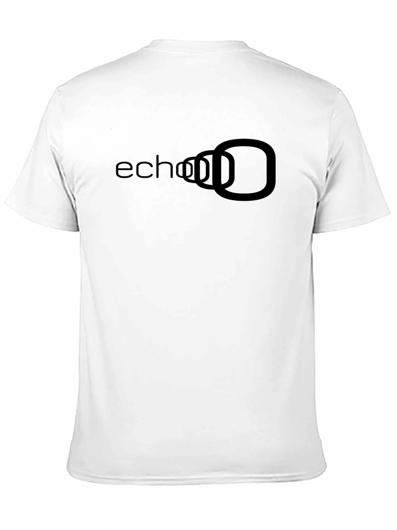 Echo Logo Black Graphic Tee - Casual Comfort - 11