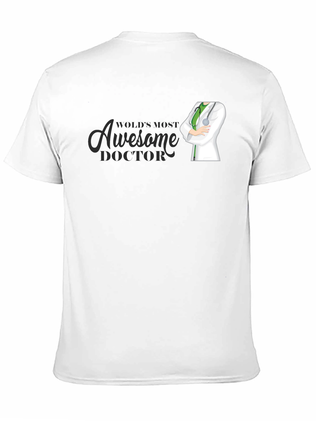 Black Awesome Doctor Graphic T-Shirt - Novelty Tee view 11