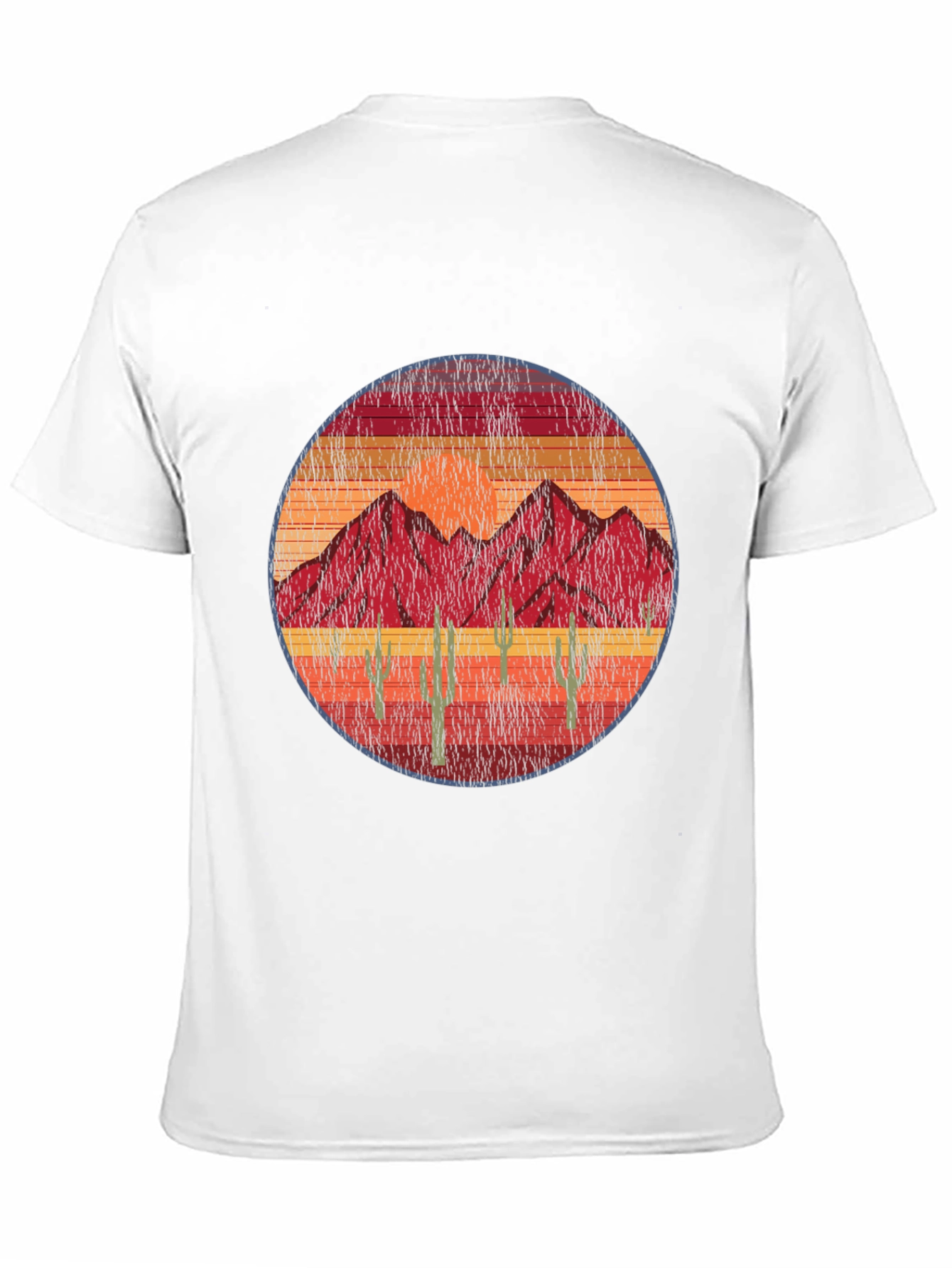 Black Vintage Desert Mountain T-Shirt view 11