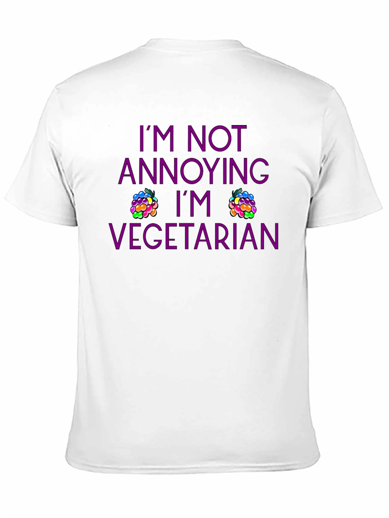 Black Vegetarian T-Shirt - Funny Slogan Tee view 11