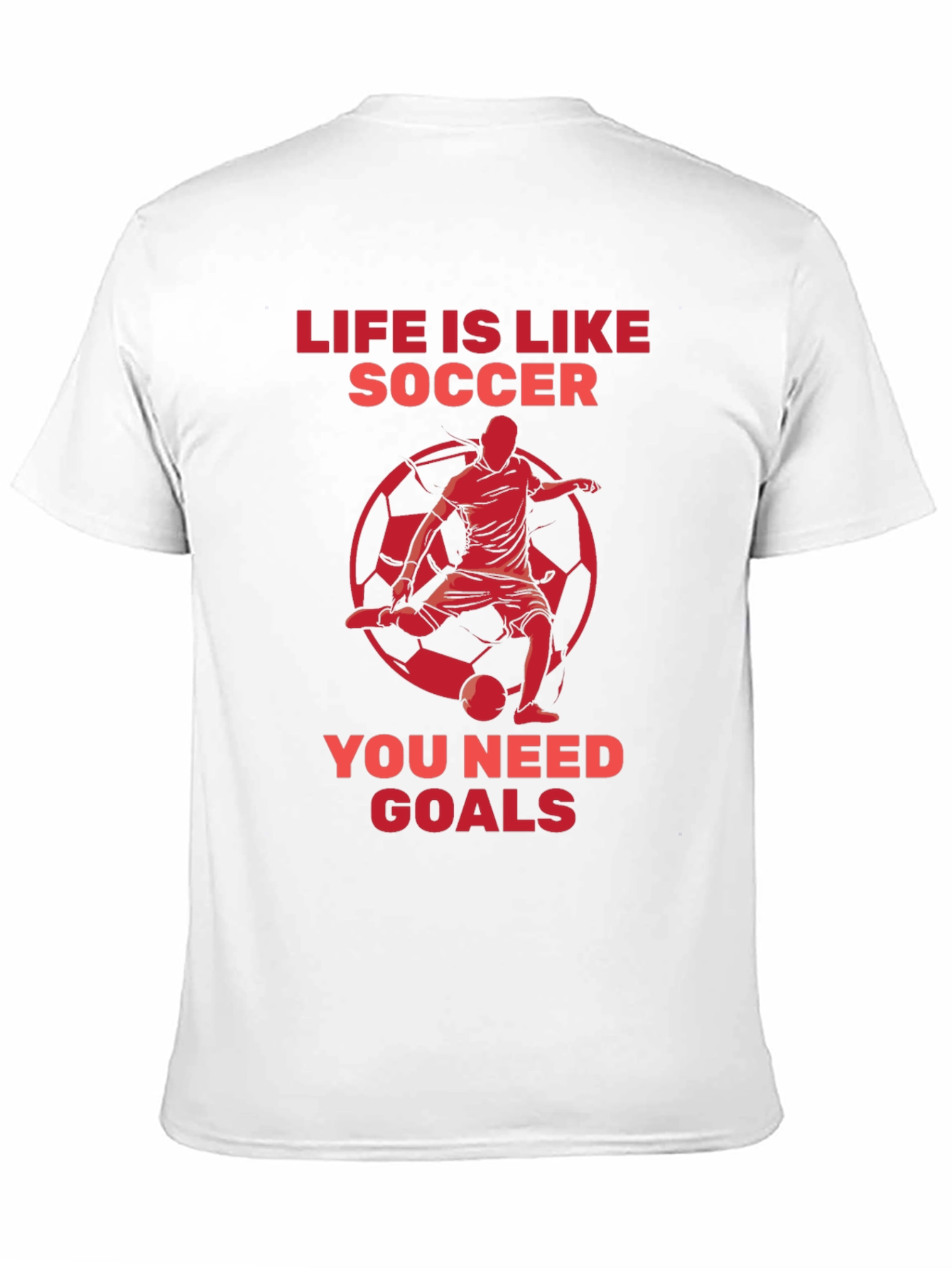 Black Life is Like Soccer Graphic T-Shirt view 11