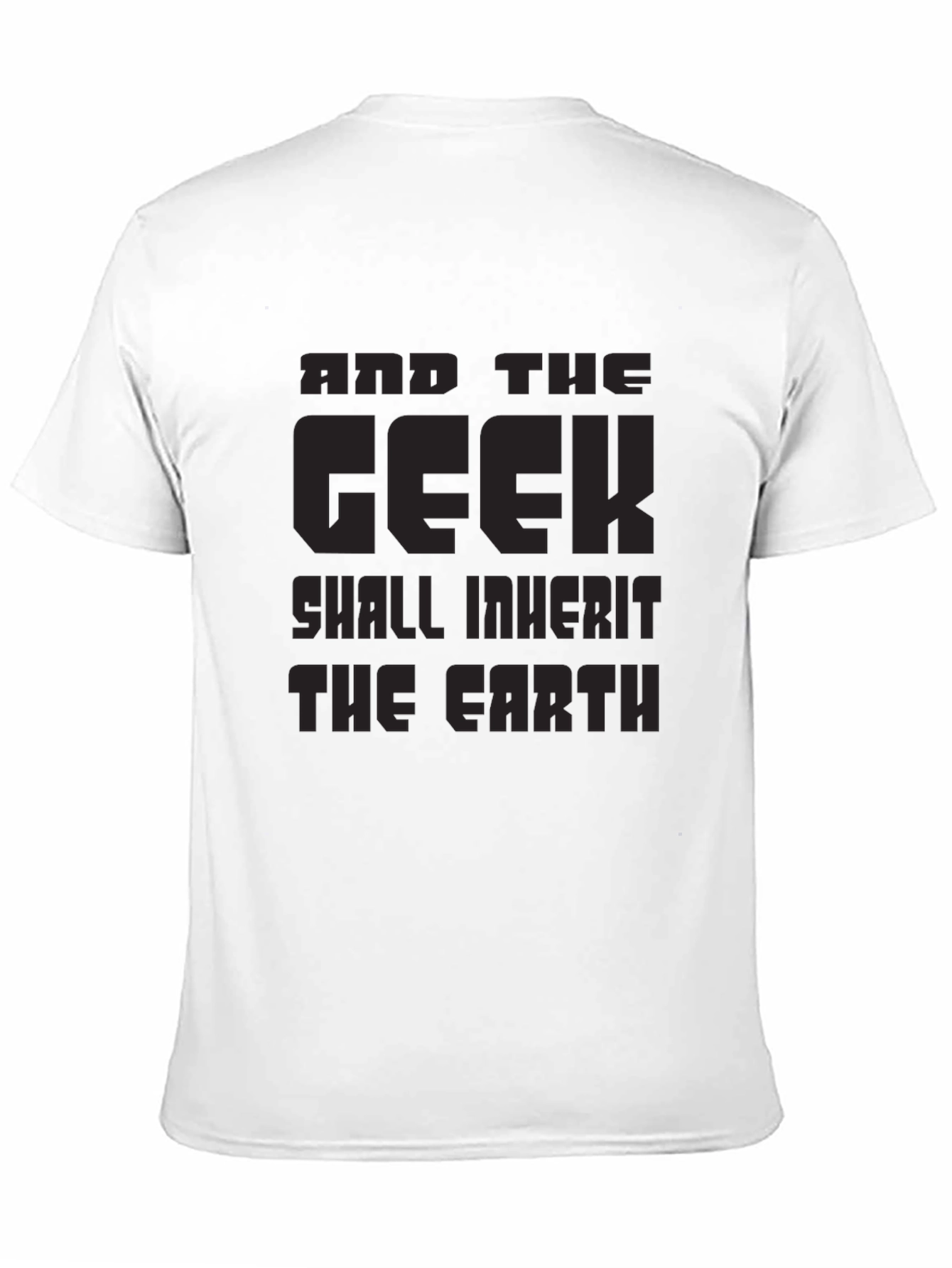 Black Geek Inherit Earth Black T-Shirt - Funny Graphic Tee view 11