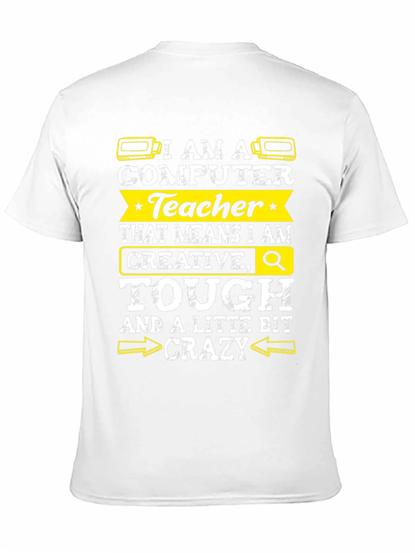 Black I am a Computer Teacher Graphic Tee view 11