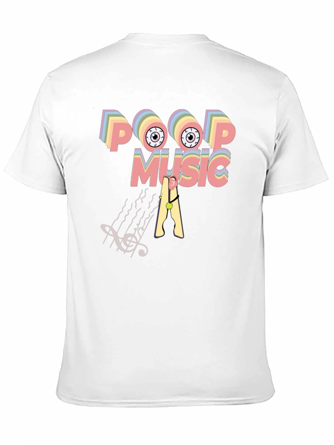 Black Poop Music Graphic T-Shirt view 11