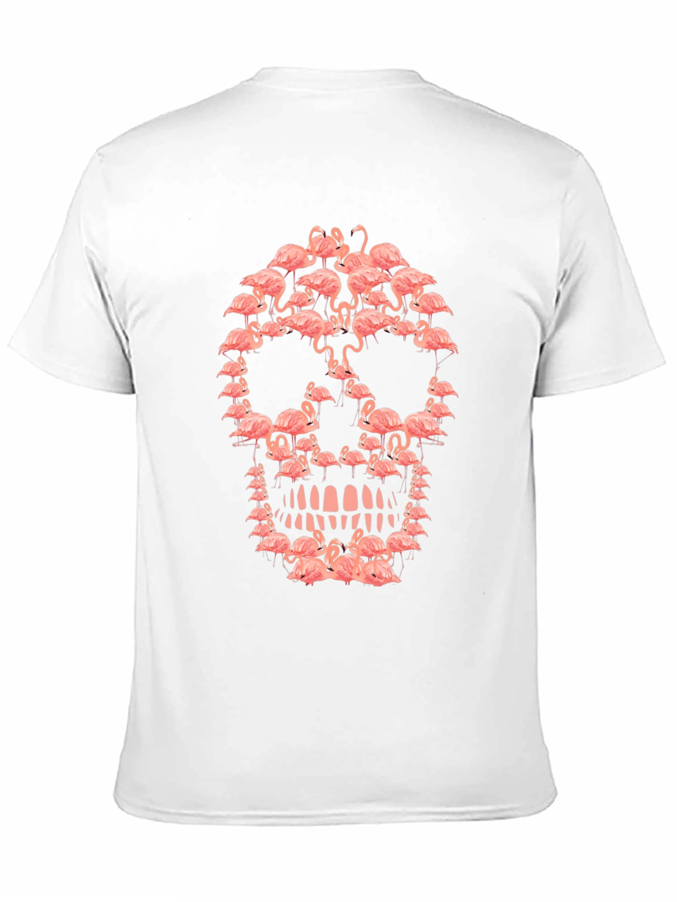 Black Flamingo Skull Graphic Tee - Unique Design view 11