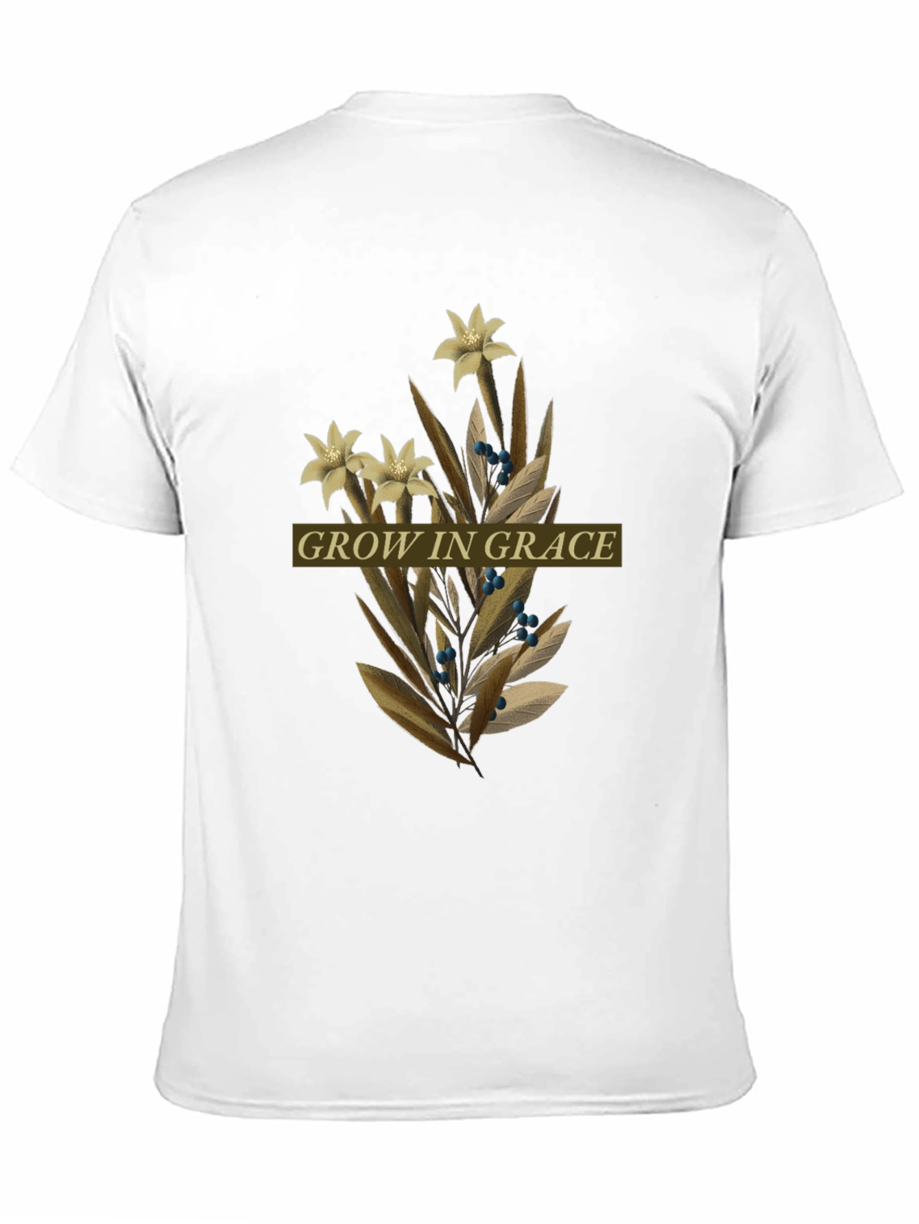 Black Grow in Grace Floral Graphic Tee view 11