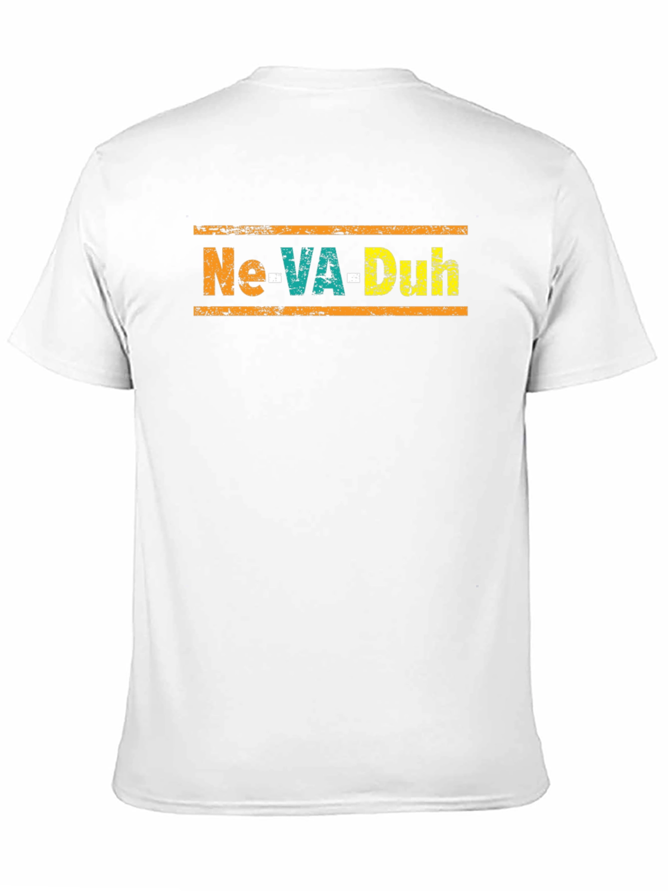 Black Ne-VA-Duh Graphic Tee - Black Unisex T-Shirt view 11