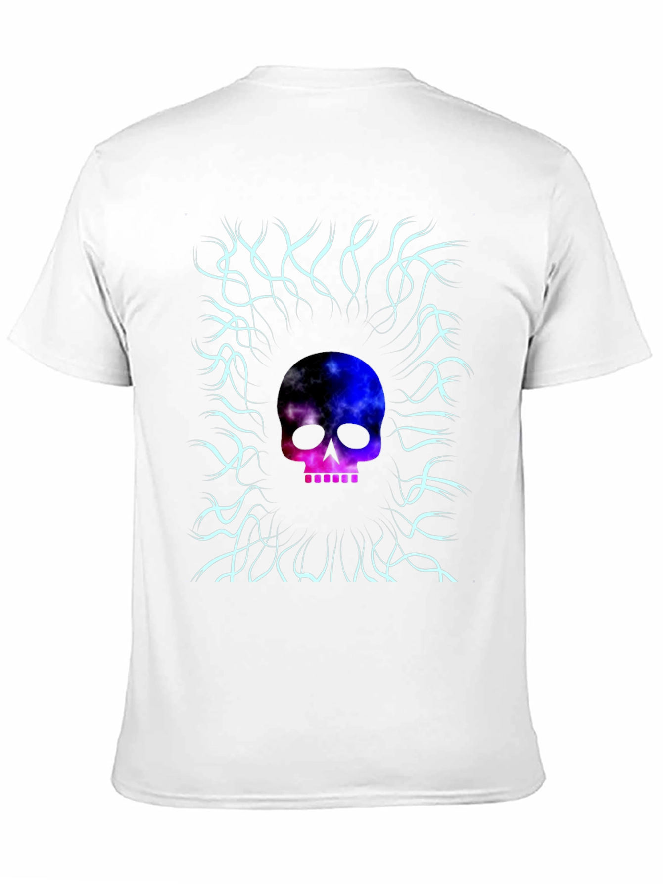 Black Cosmic Skull Graphic Tee - Unique Design view 11