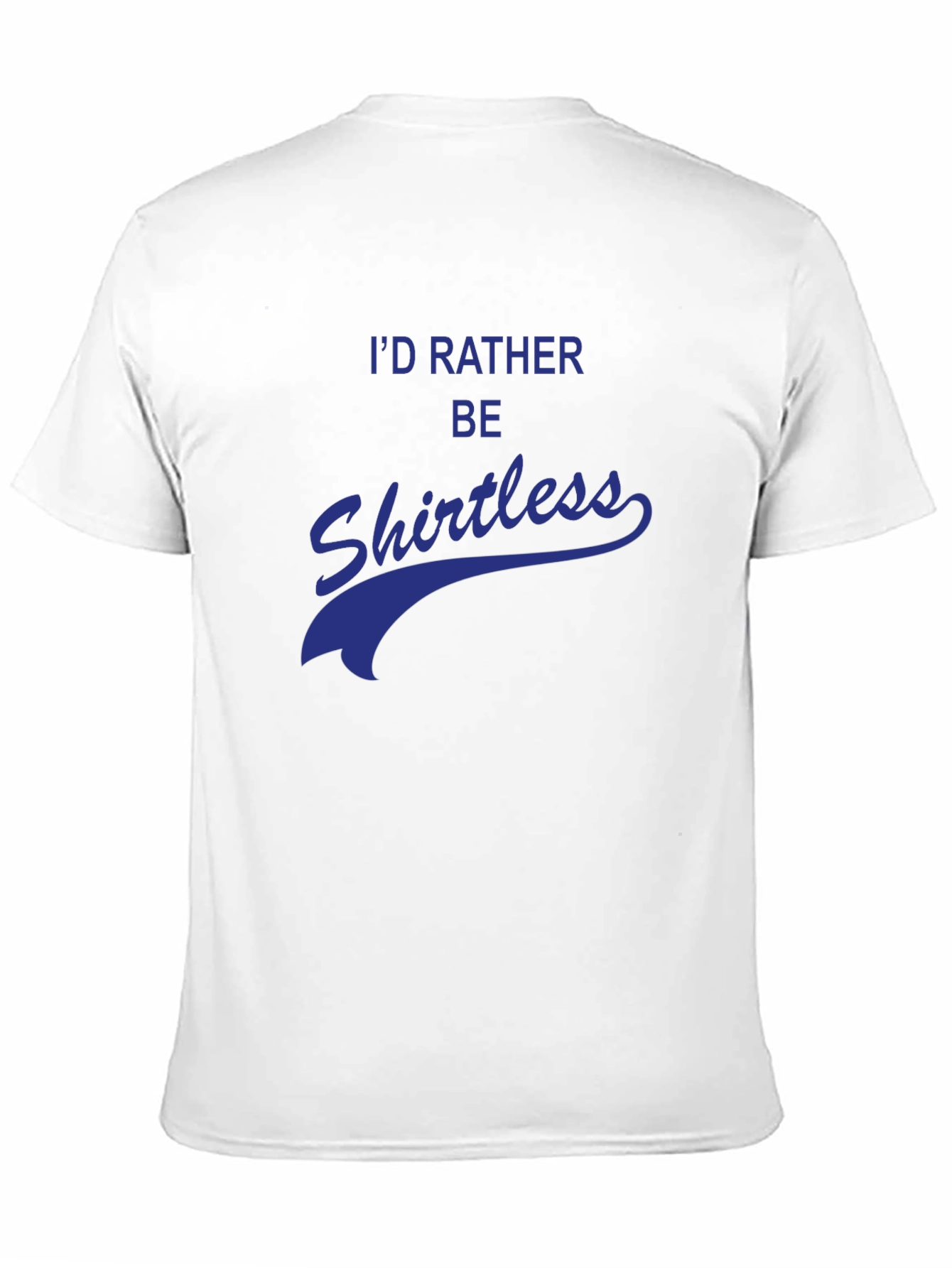 Black I'd Rather Be Shirtless Graphic Tee view 11
