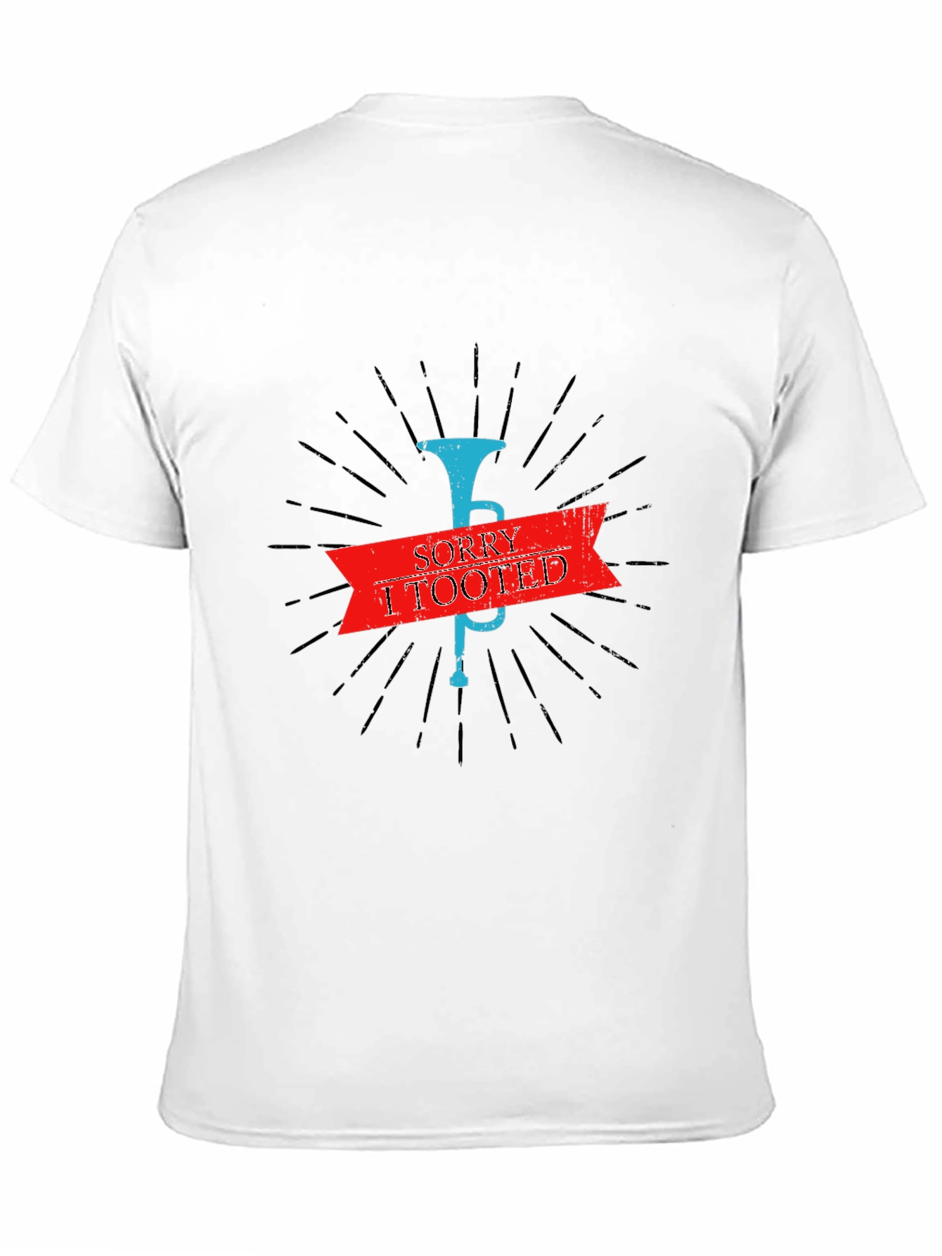 Black Sorry I Tooted Funny Graphic T-Shirt view 11