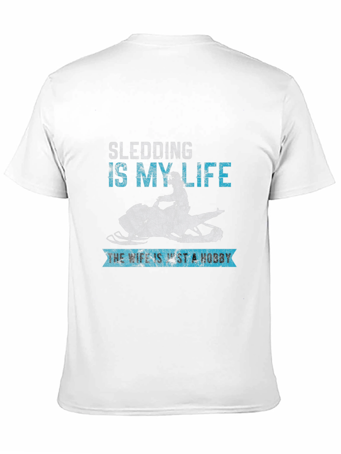 Black Sledding Is My Life T-Shirt - Hobbyist Apparel view 11