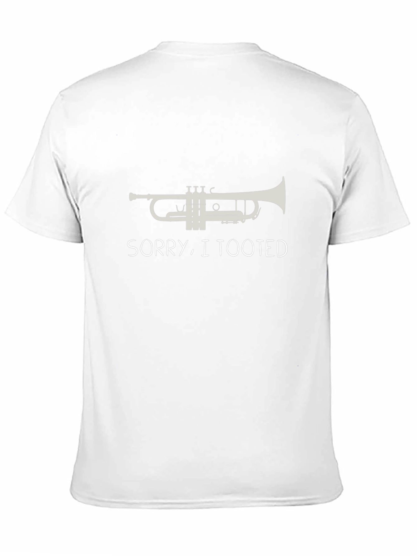 Black Sorry, I Tooted Trumpet T-Shirt view 11