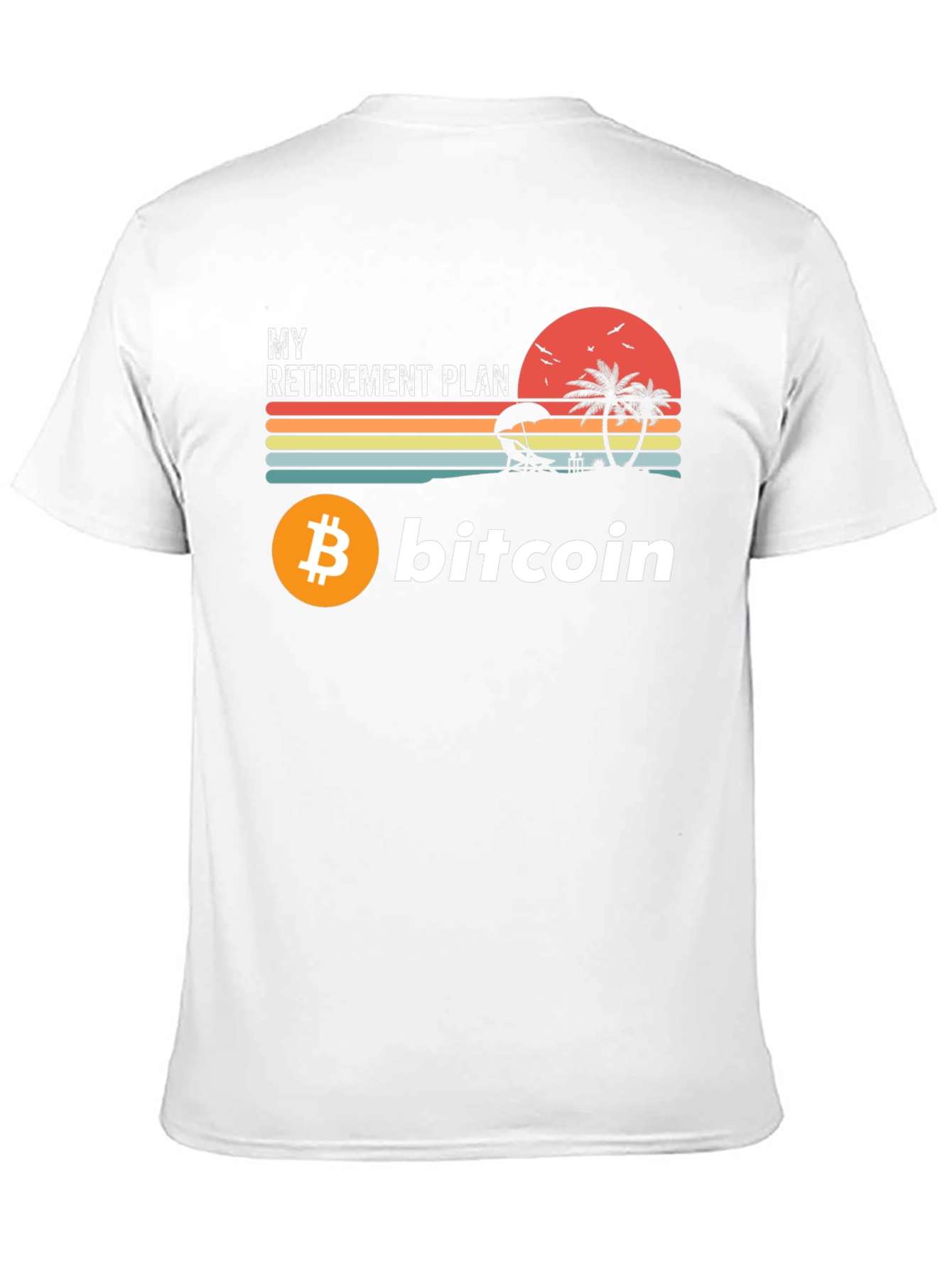 Black Bitcoin Retirement Plan Graphic Tee view 11