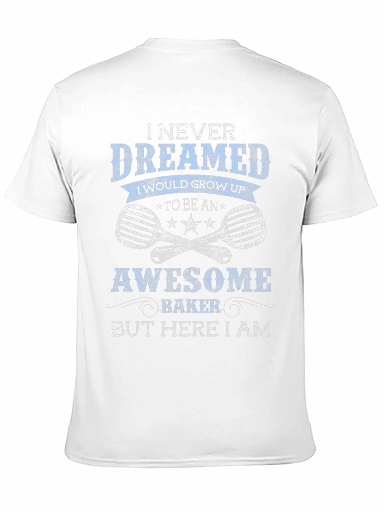 Black Awesome Baker Graphic T-Shirt view 11