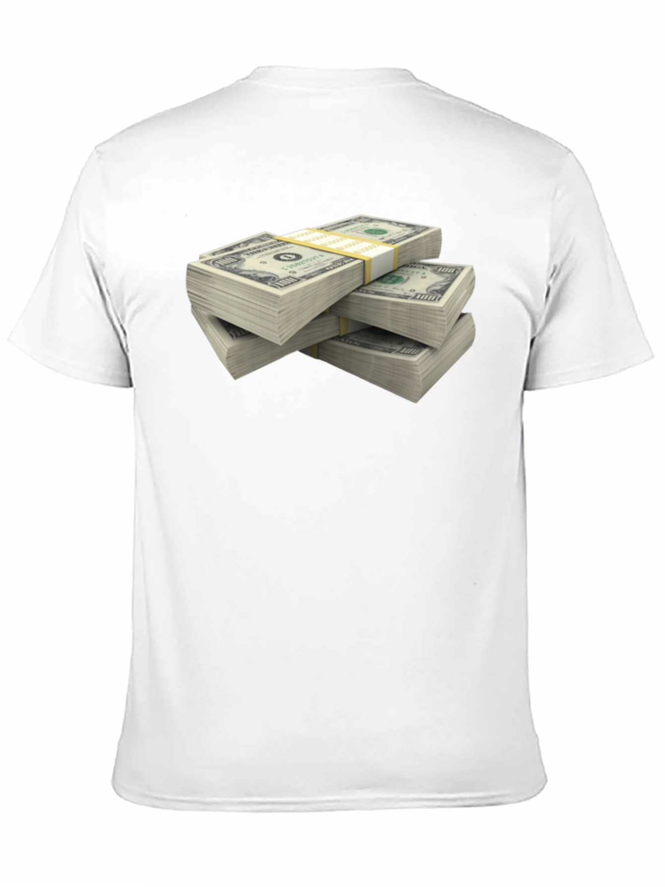 Black Money Stack Graphic T-Shirt - Black view 11