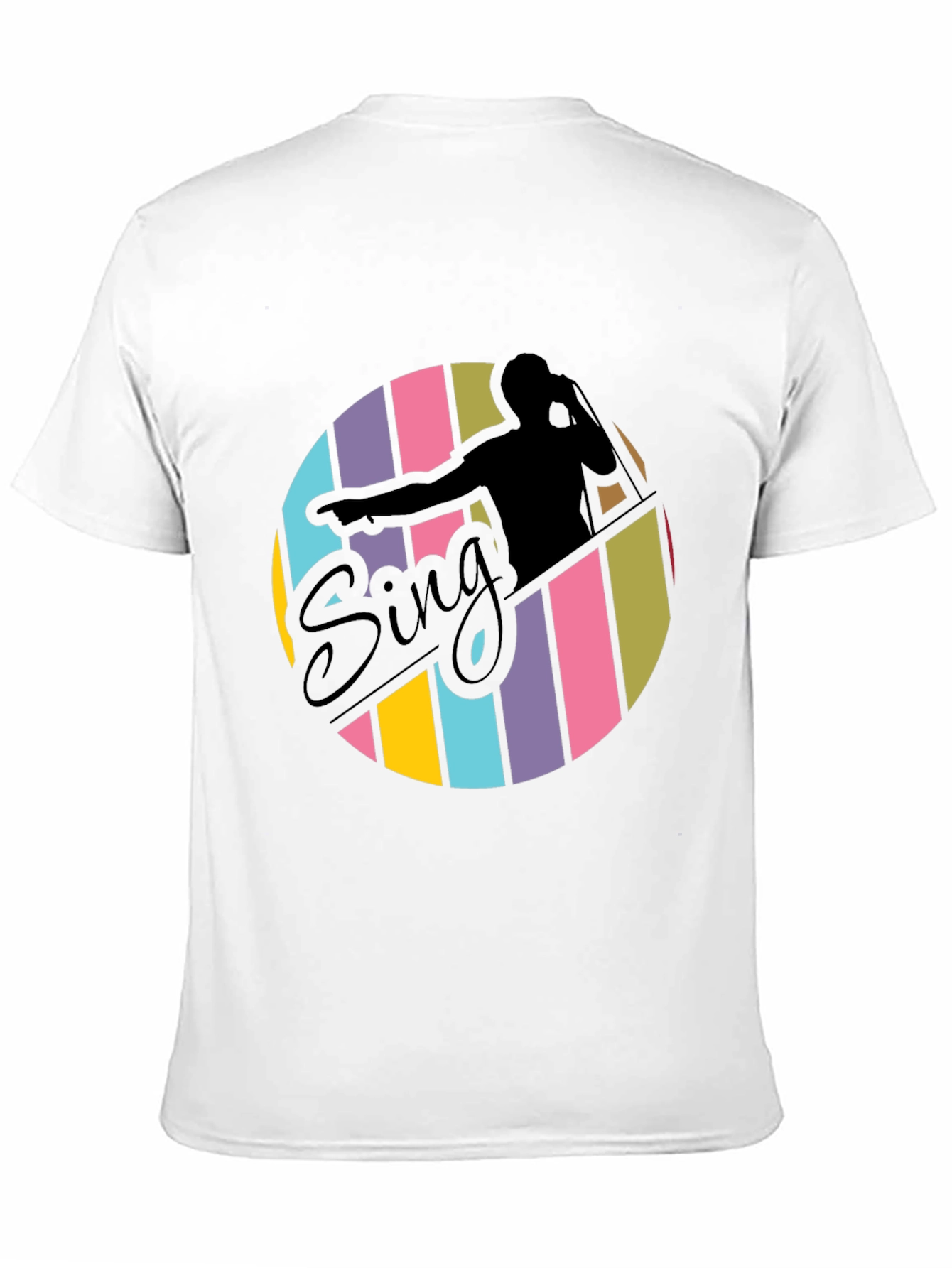 Black Retro Sing T-Shirt - Stylish Vocalist Tee view 11
