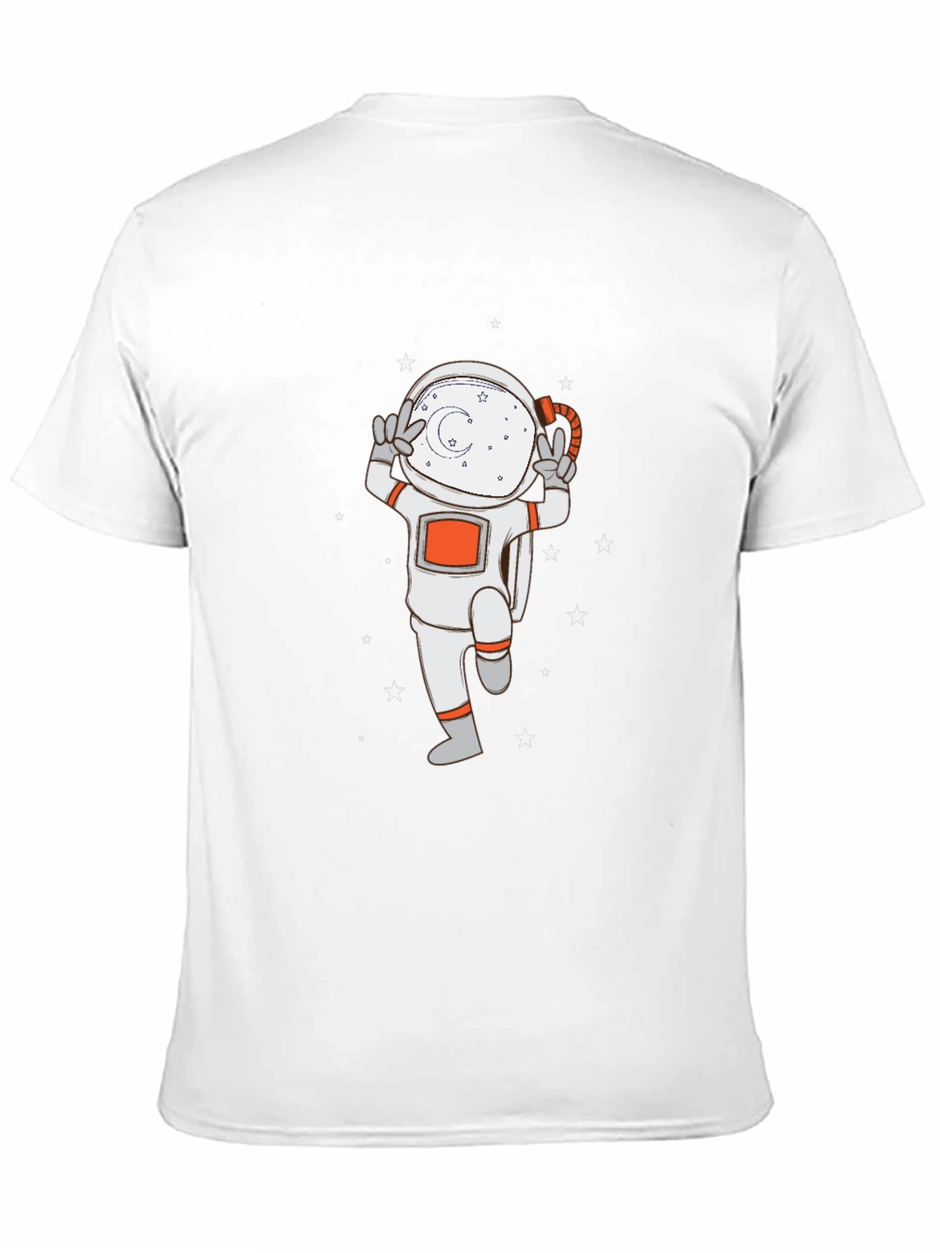 Black Astronaut Graphic Tee - Black Cotton T-Shirt view 11