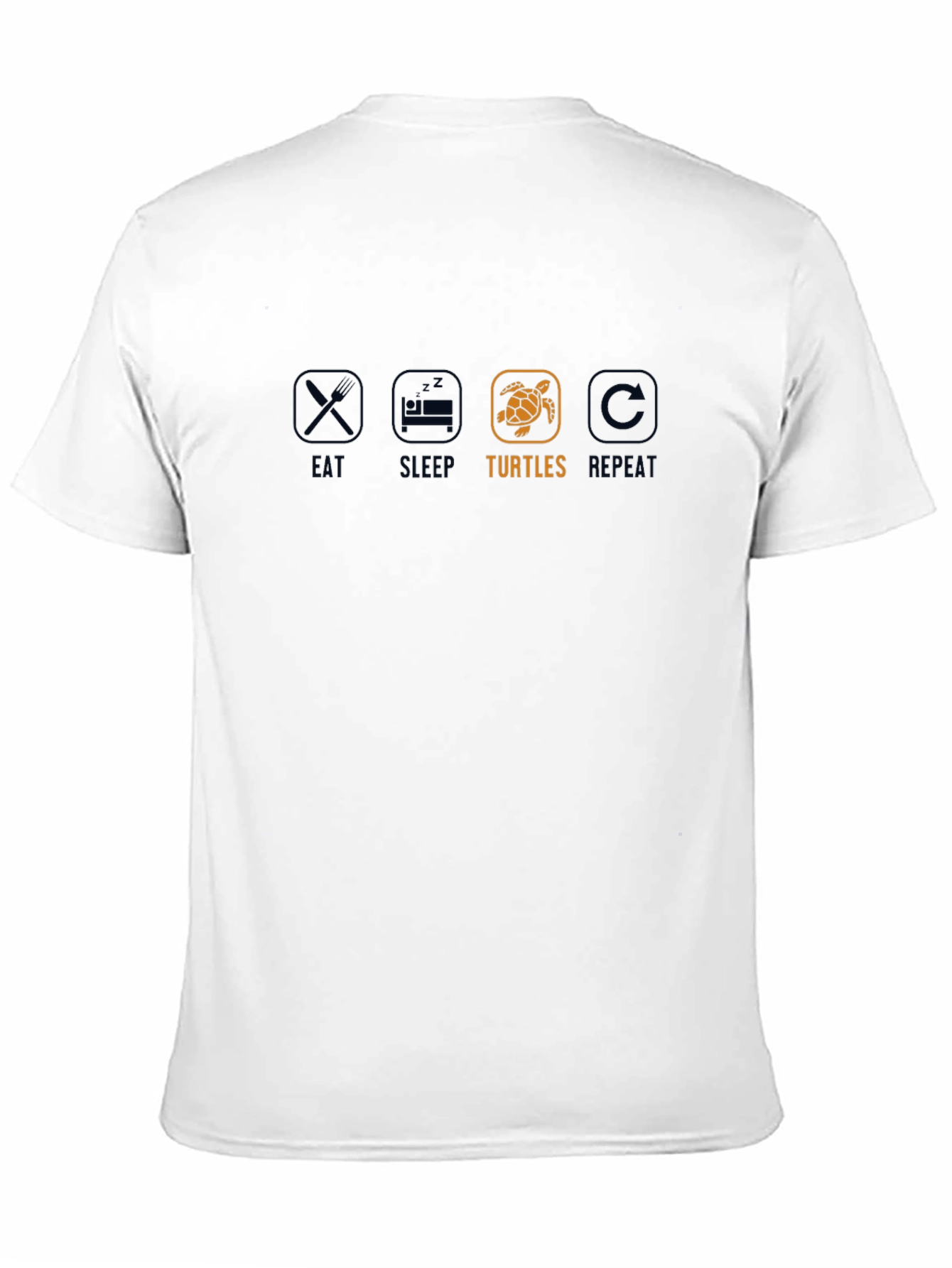 Black Eat Sleep Turtles Repeat Graphic Tee view 11