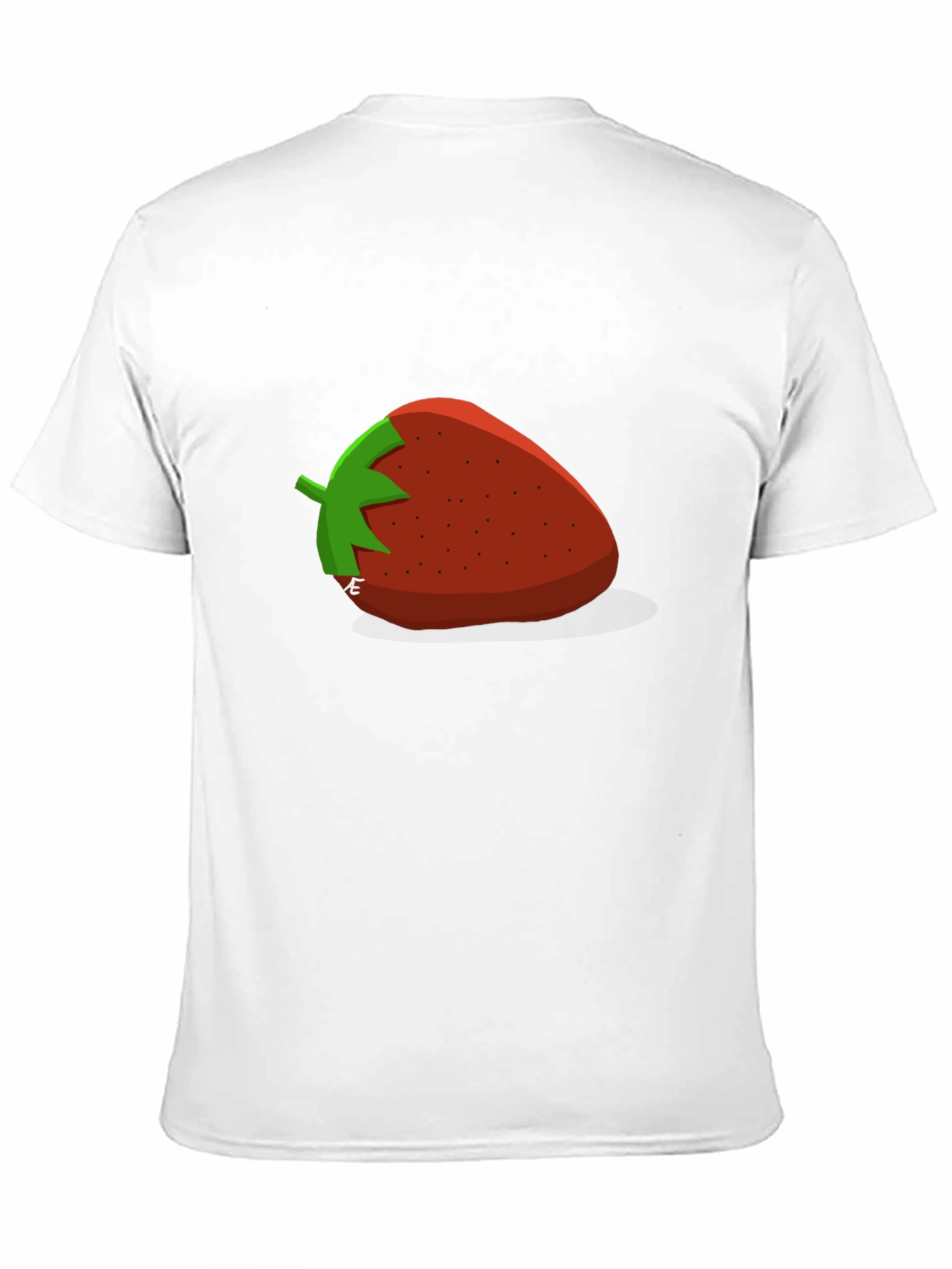 Black Strawberry Graphic T-Shirt - Casual Black Tee view 11
