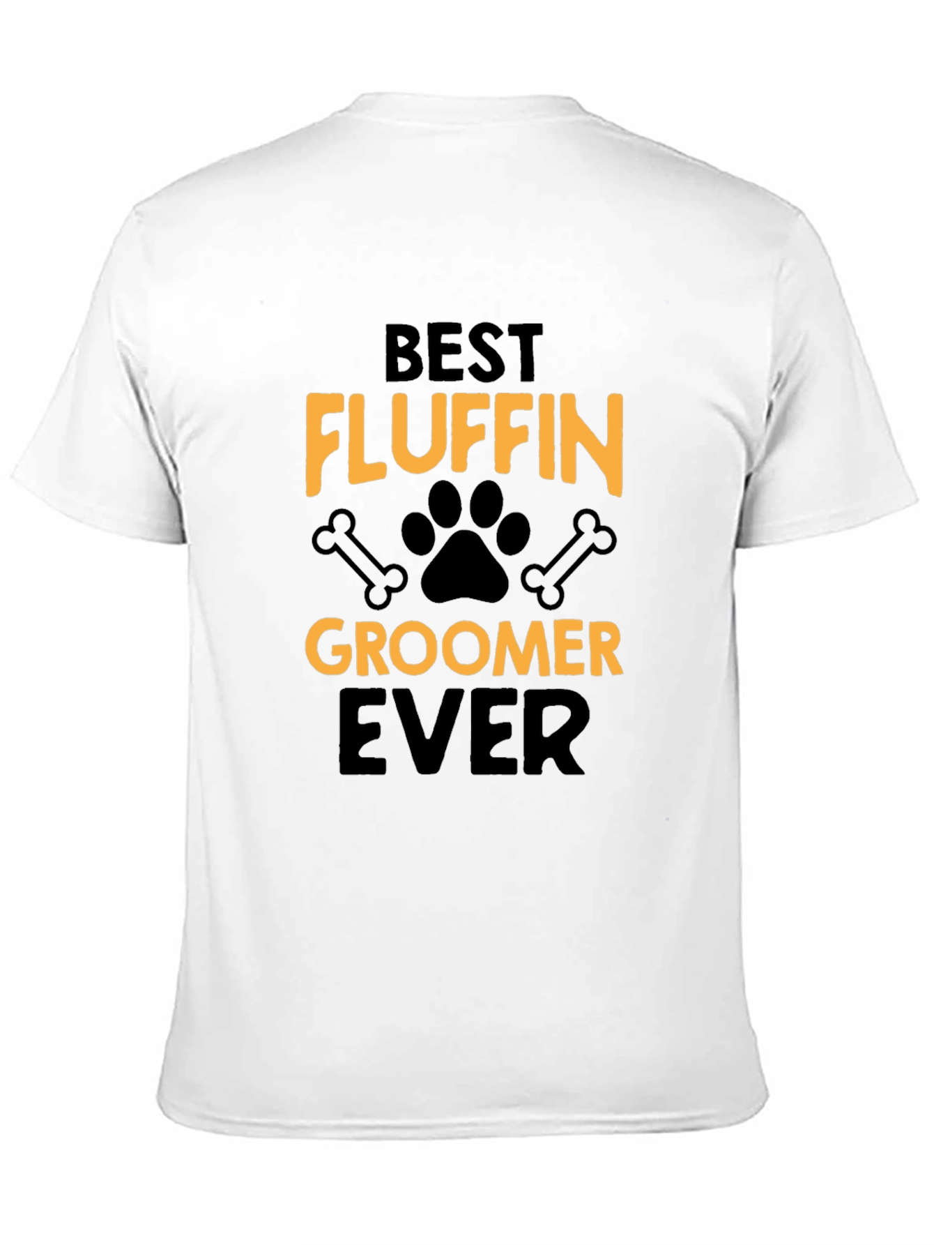 Black Best Fluffin' Groomer Ever Black T-Shirt view 11