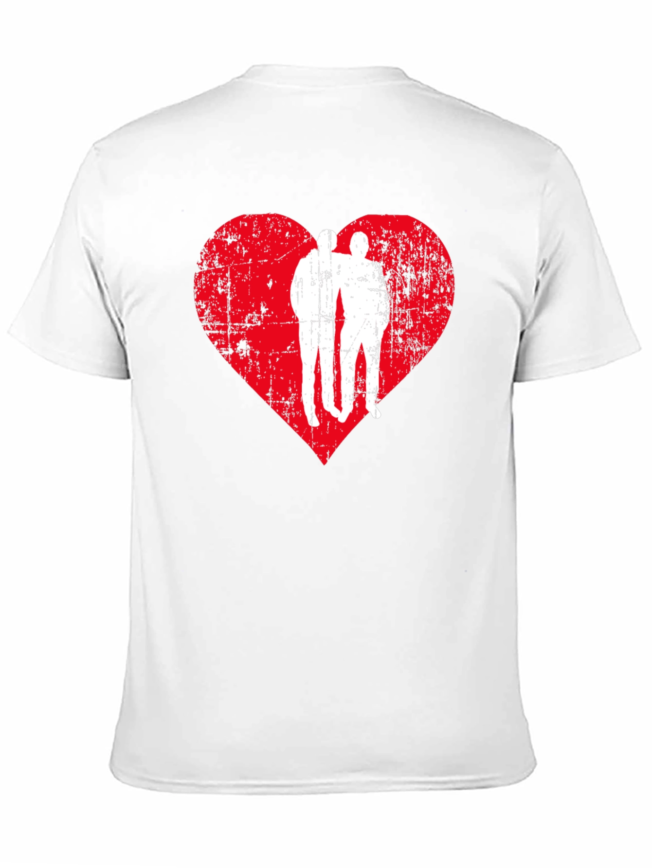 Black Distressed Heart Friends Graphic Tee - Black view 11