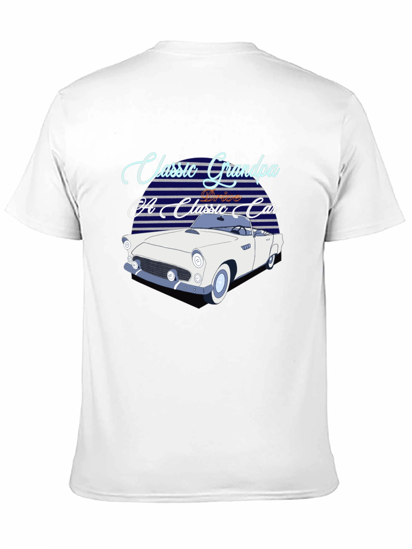Black Classic Grandpa Car T-Shirt view 11