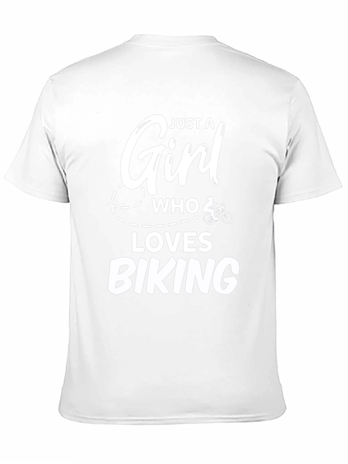 Black Girl Who Loves Biking T-Shirt - Black Tee view 11