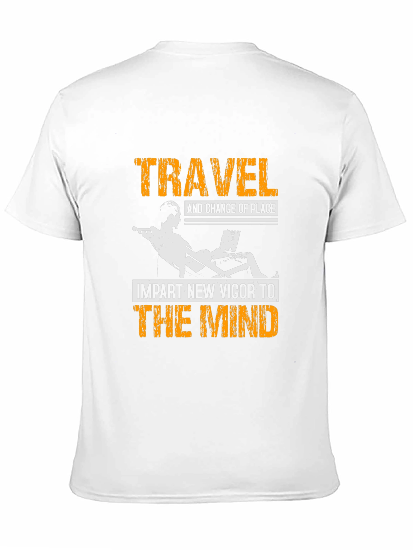 Black Travel Vigor Mind Graphic Tee - Black Cotton T-Shirt view 11