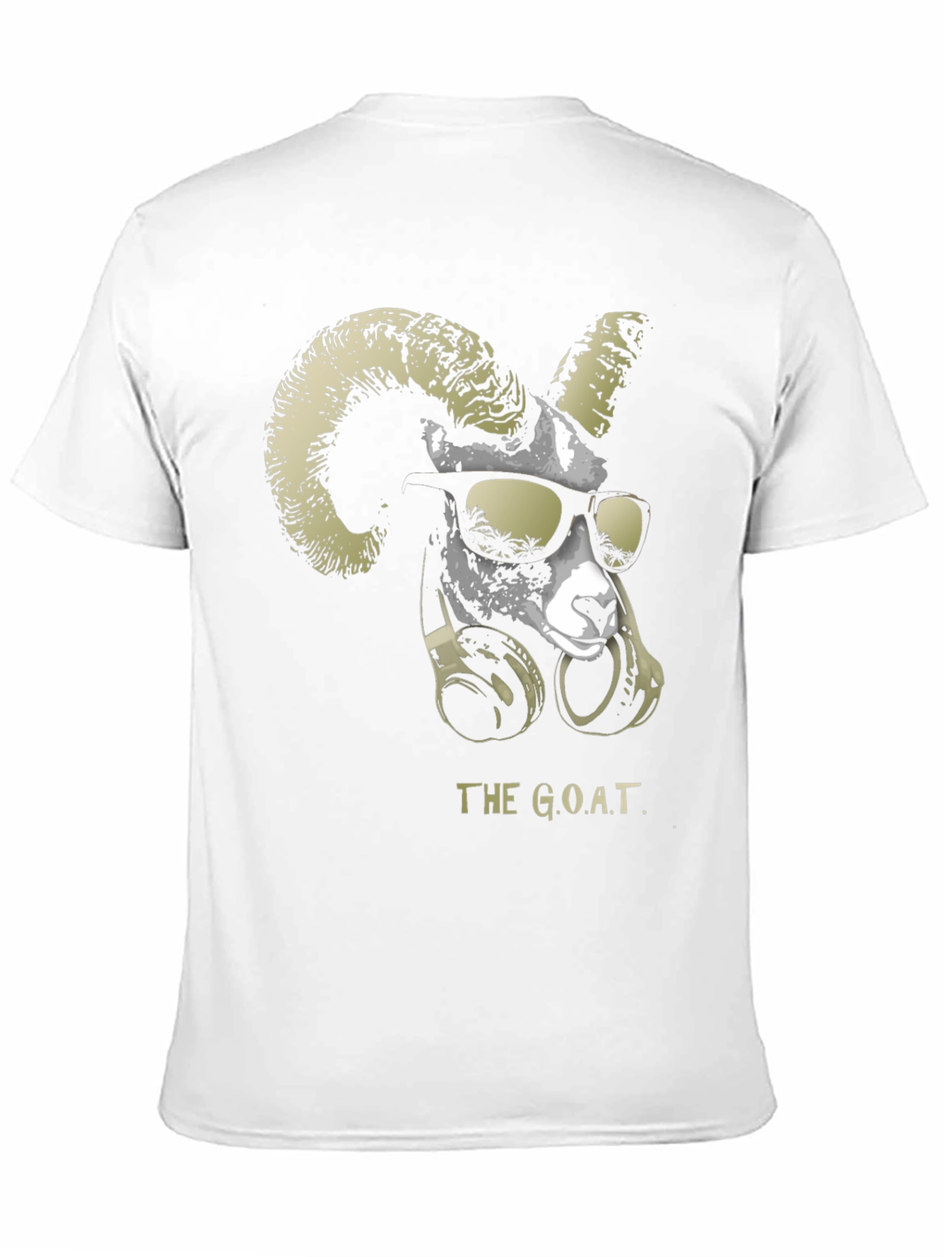 Black The G.O.A.T. Graphic Tee - Cool Ram with Headphones view 11