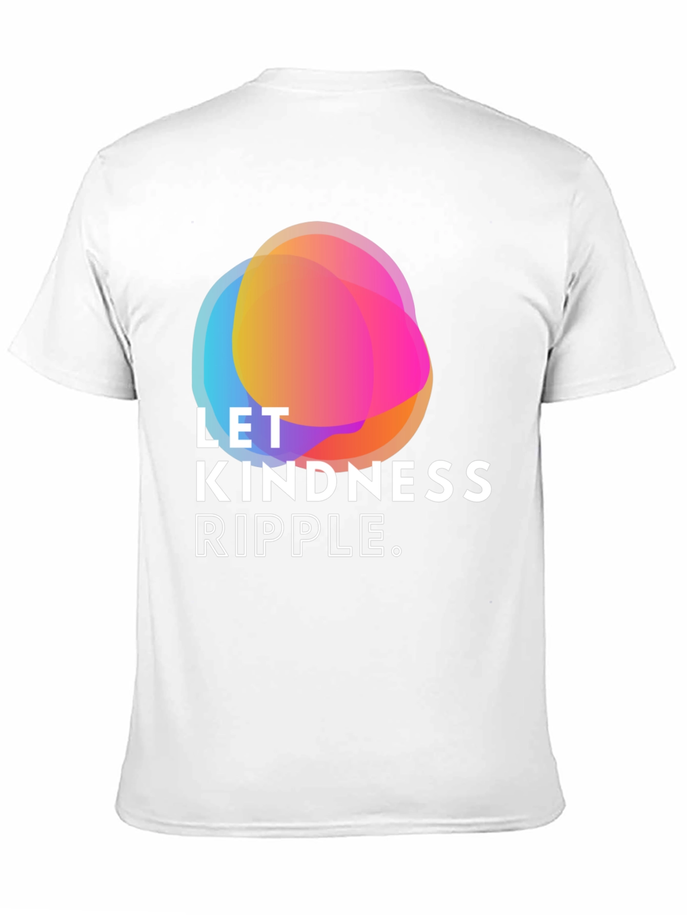 Black Kindness Ripple Graphic Tee - Soft Black Shirt view 11