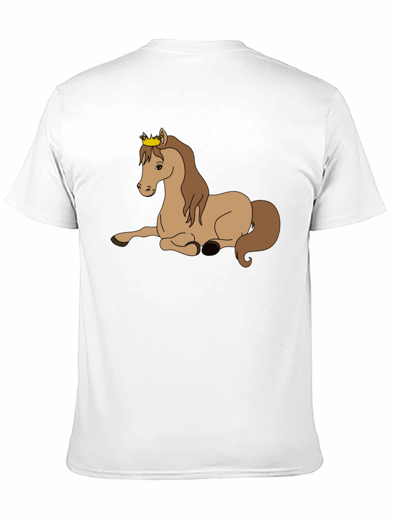 Black Horse with Crown Graphic T-Shirt view 11