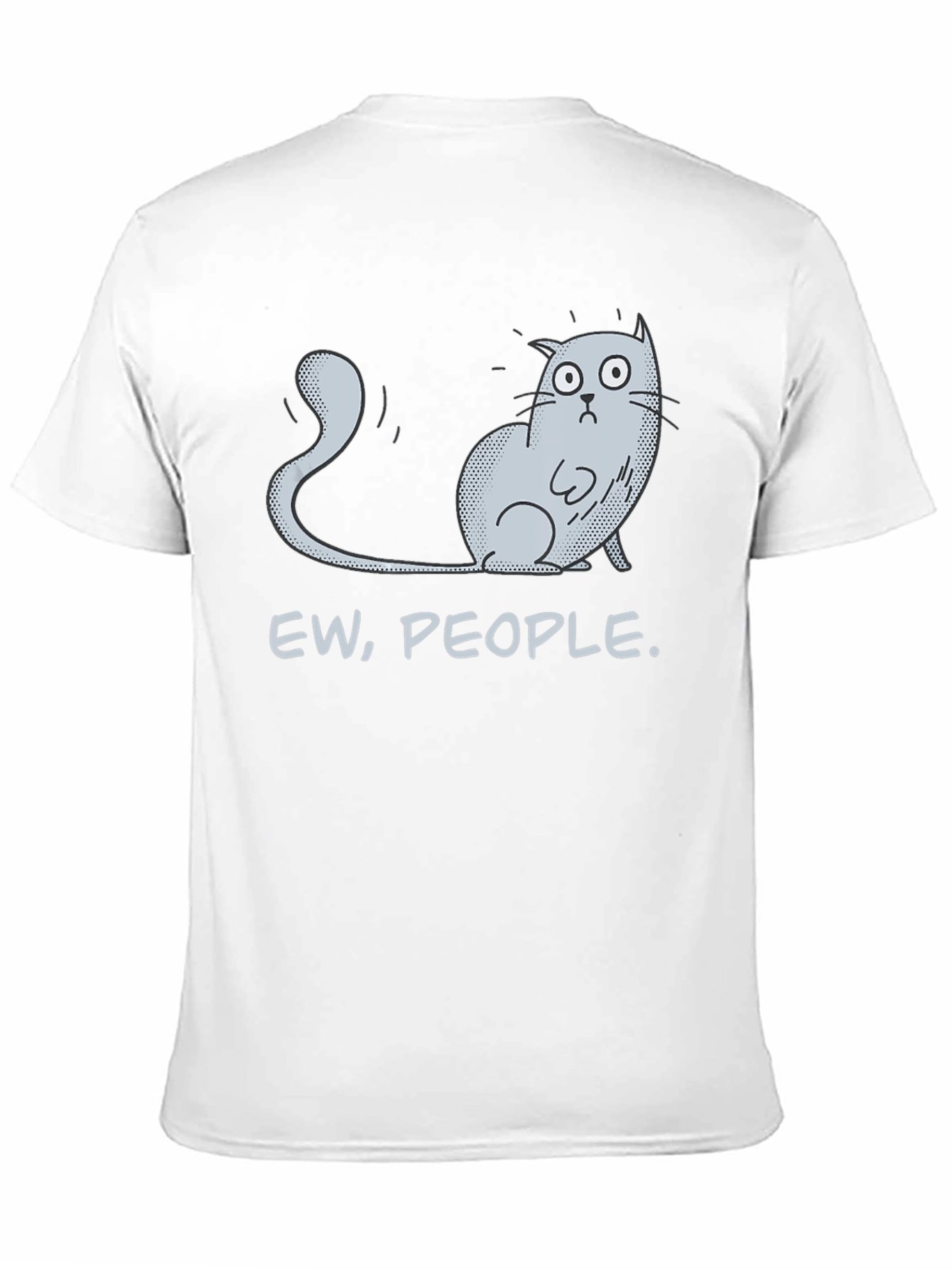 Black Ew People Cat Graphic Tee - Novelty T-Shirt view 11