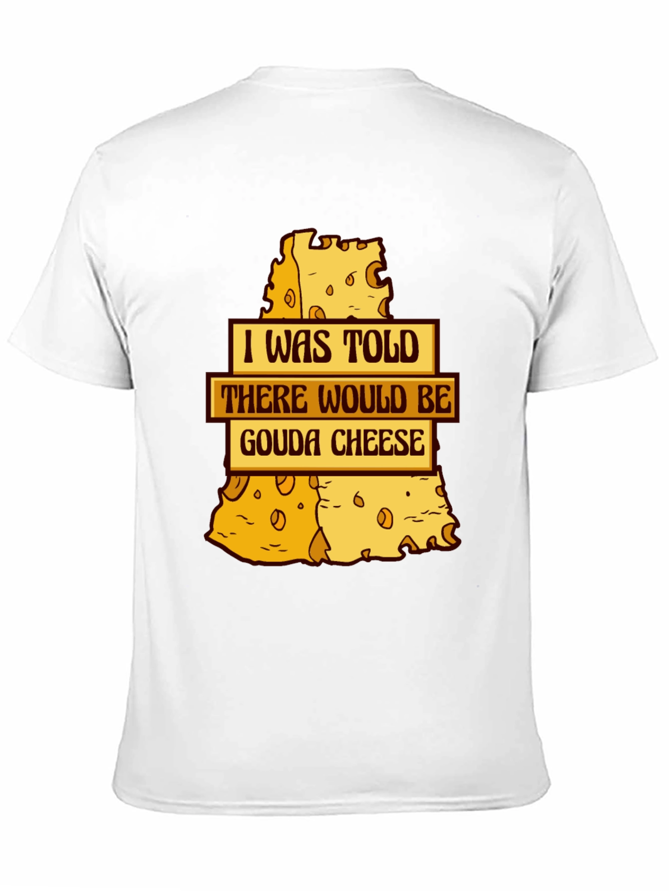 Black Gouda Cheese T-Shirt - Funny Foodie Tee view 11