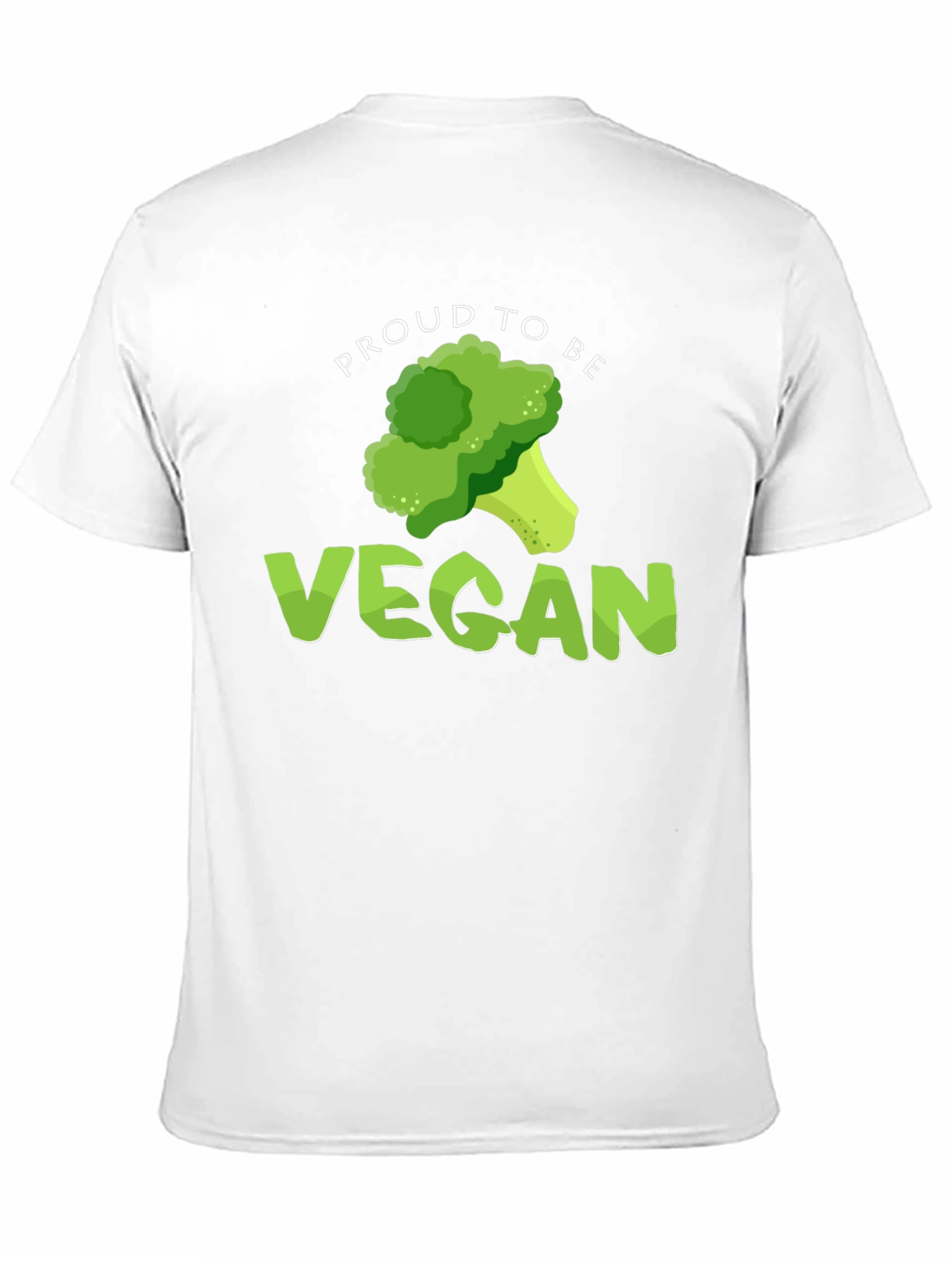 Black Proud to be Vegan Broccoli Graphic T-Shirt view 11