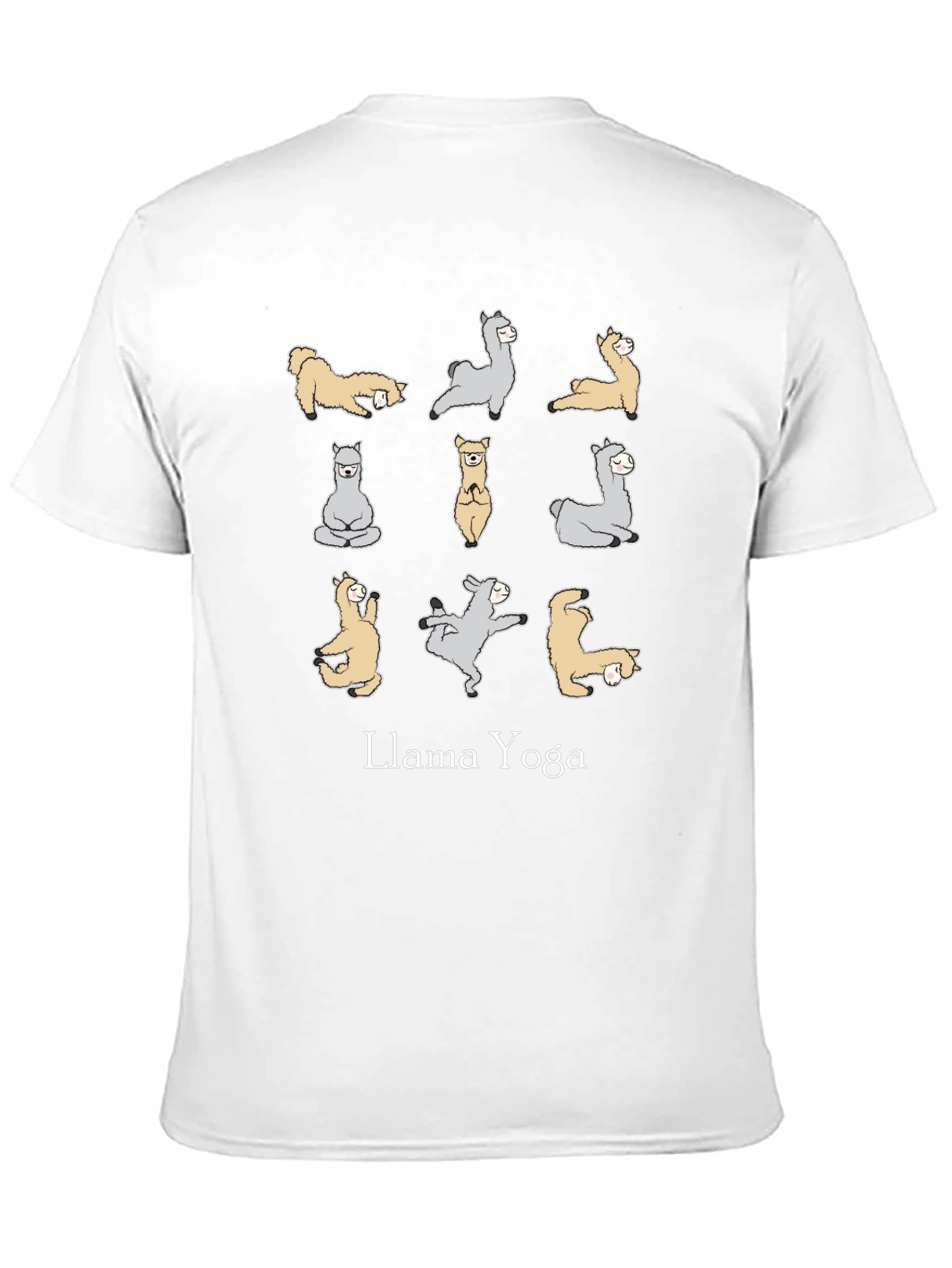 Black Llama Yoga Graphic T-Shirt - Relax in Style! view 11