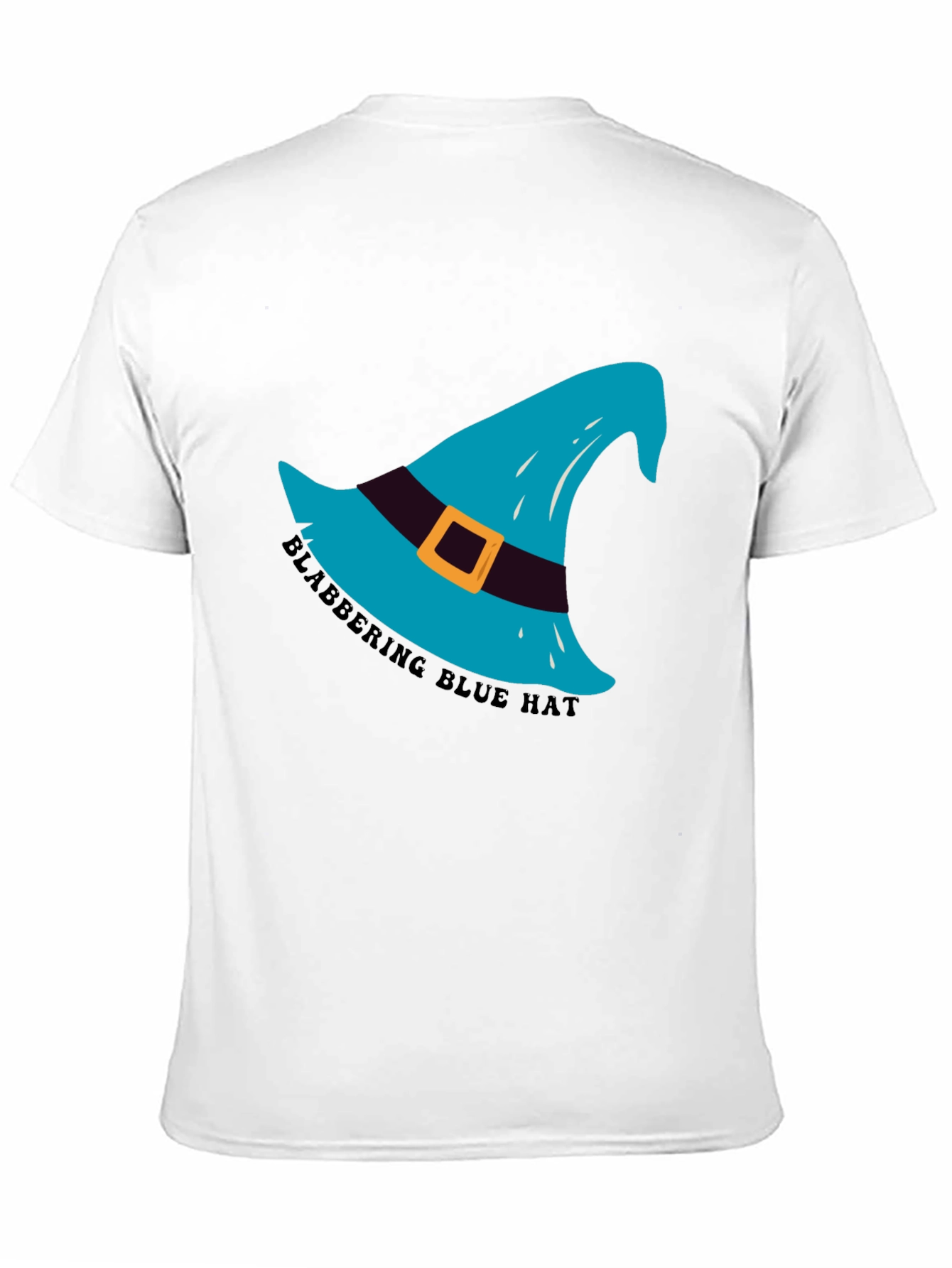 Black Blabbering Blue Hat Graphic Tee - Black view 11