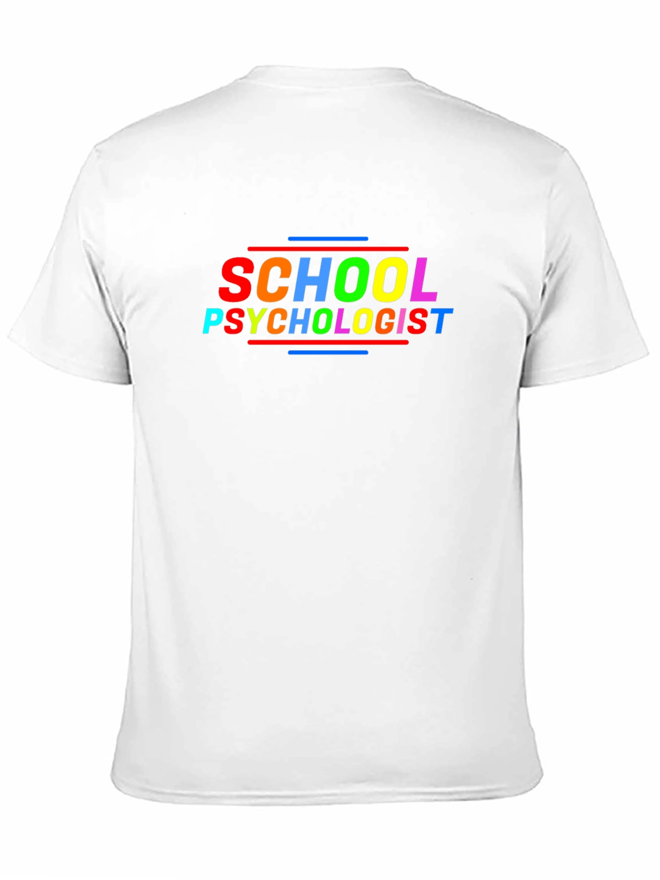 Black School Psychologist Rainbow T-Shirt view 11