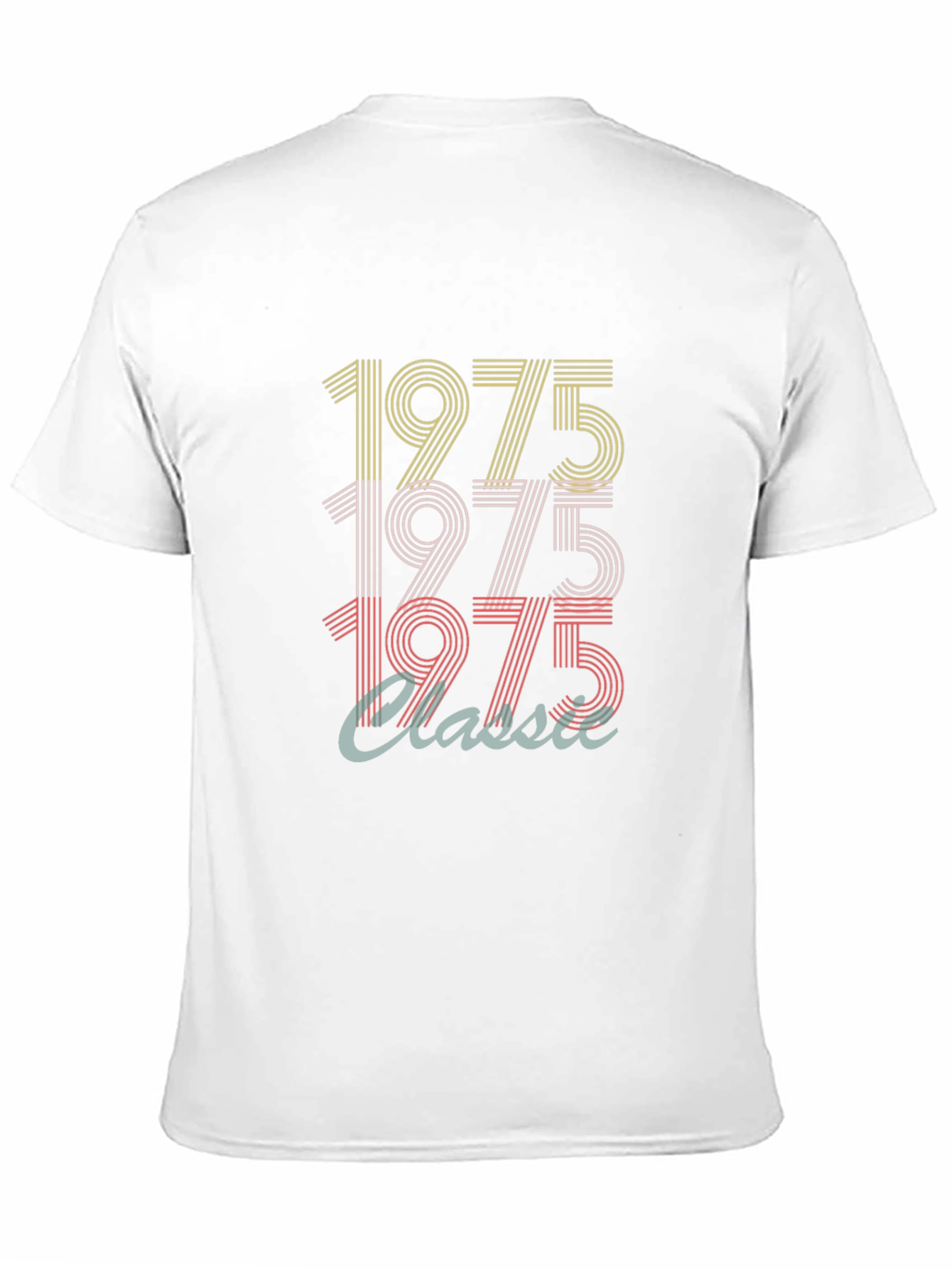 Black Vintage 1975 Classic T-Shirt view 11