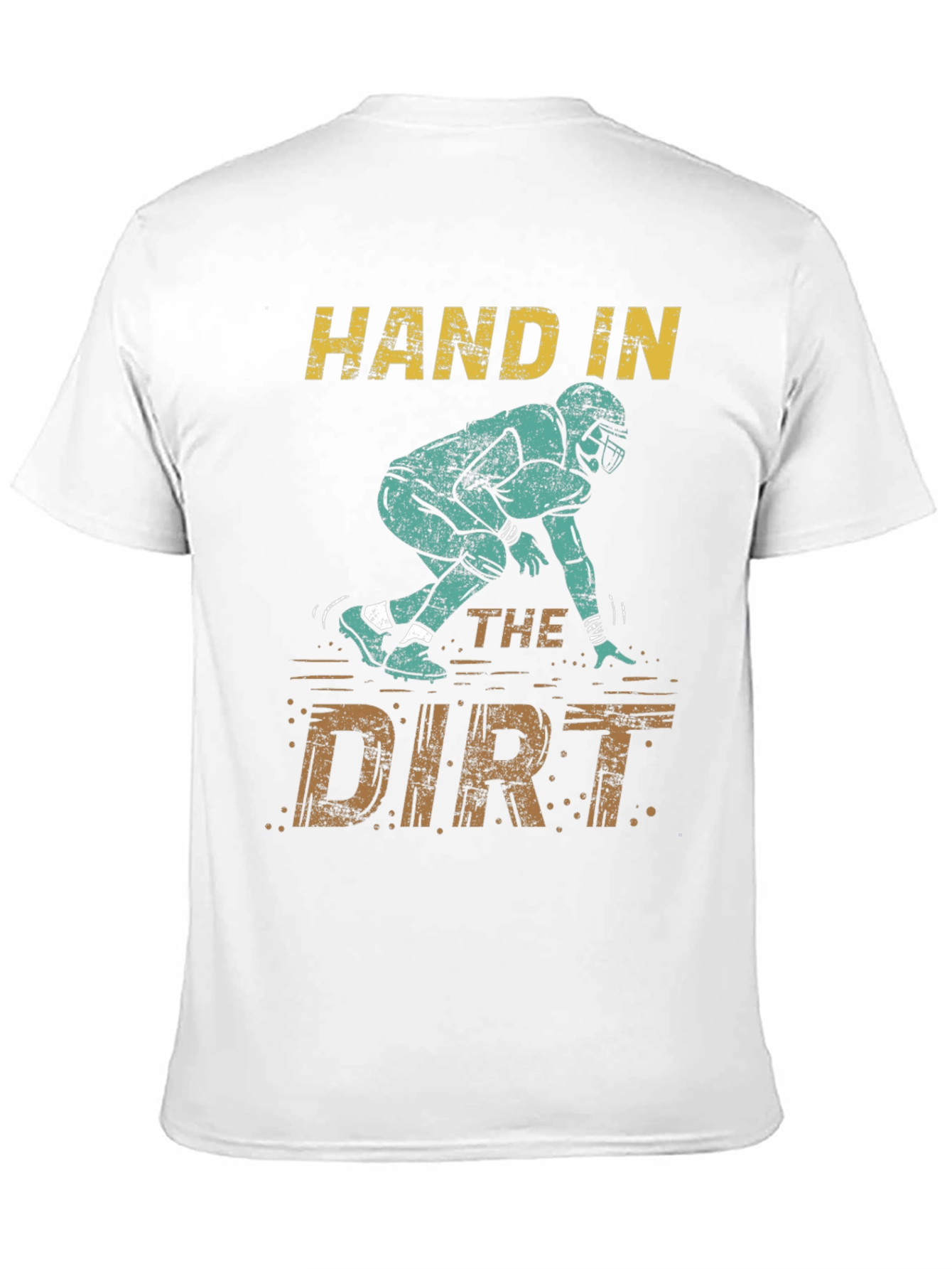 Black Hand in the Dirt Football T-Shirt view 11