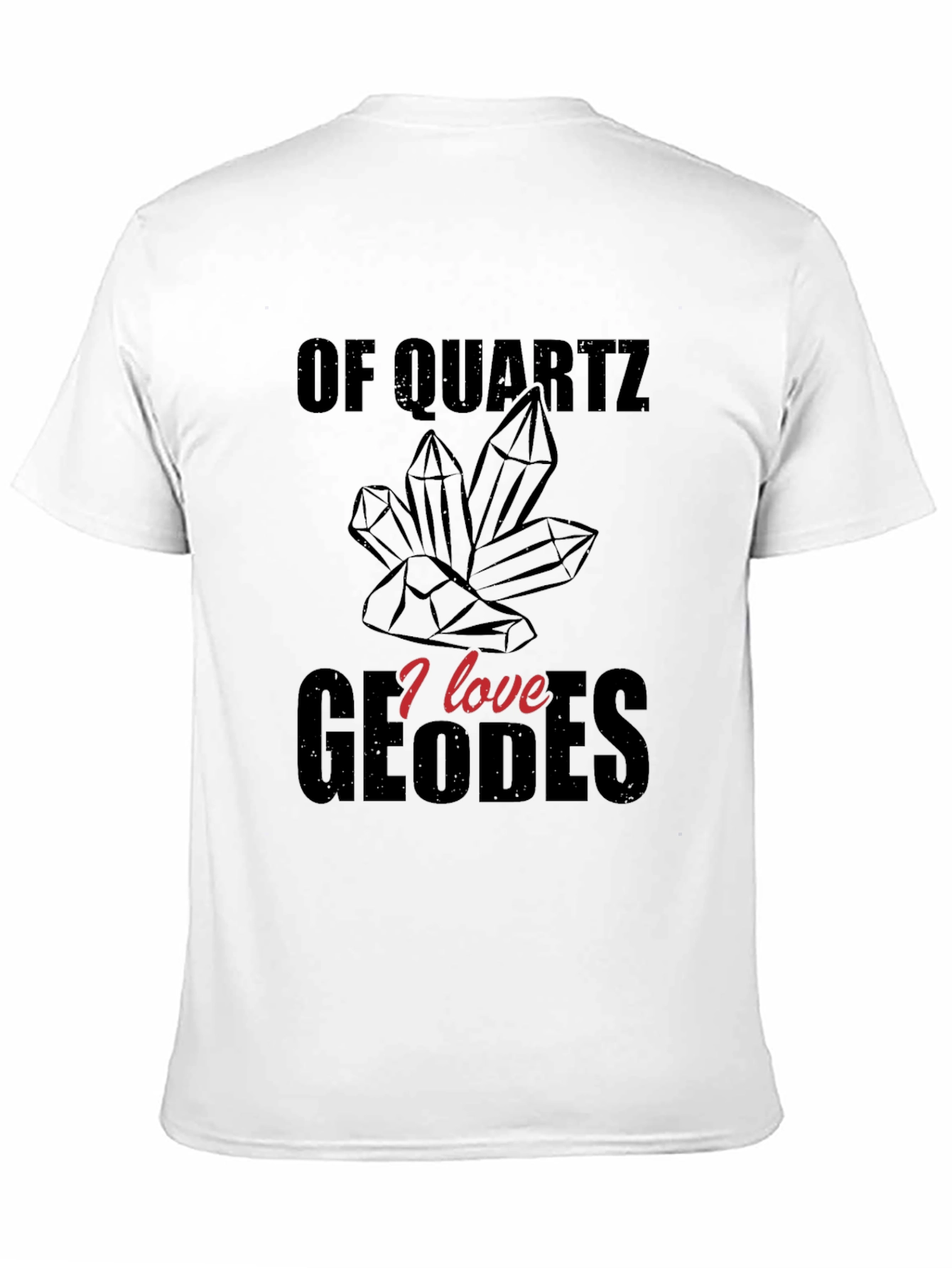 Black Quartz Geodes Graphic T-Shirt view 11