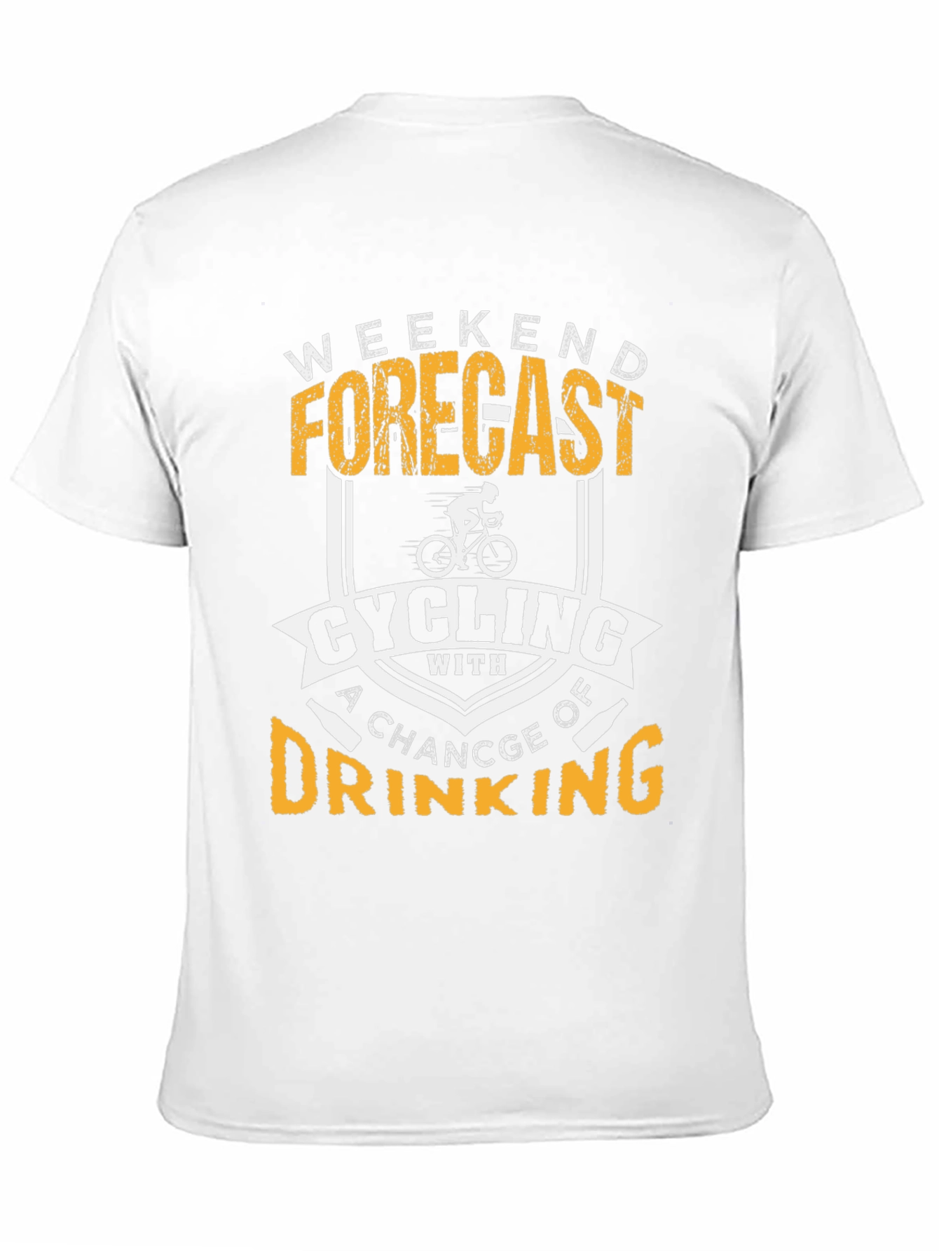 Black Cycling & Drinking T-Shirt: Weekend Forecast view 11