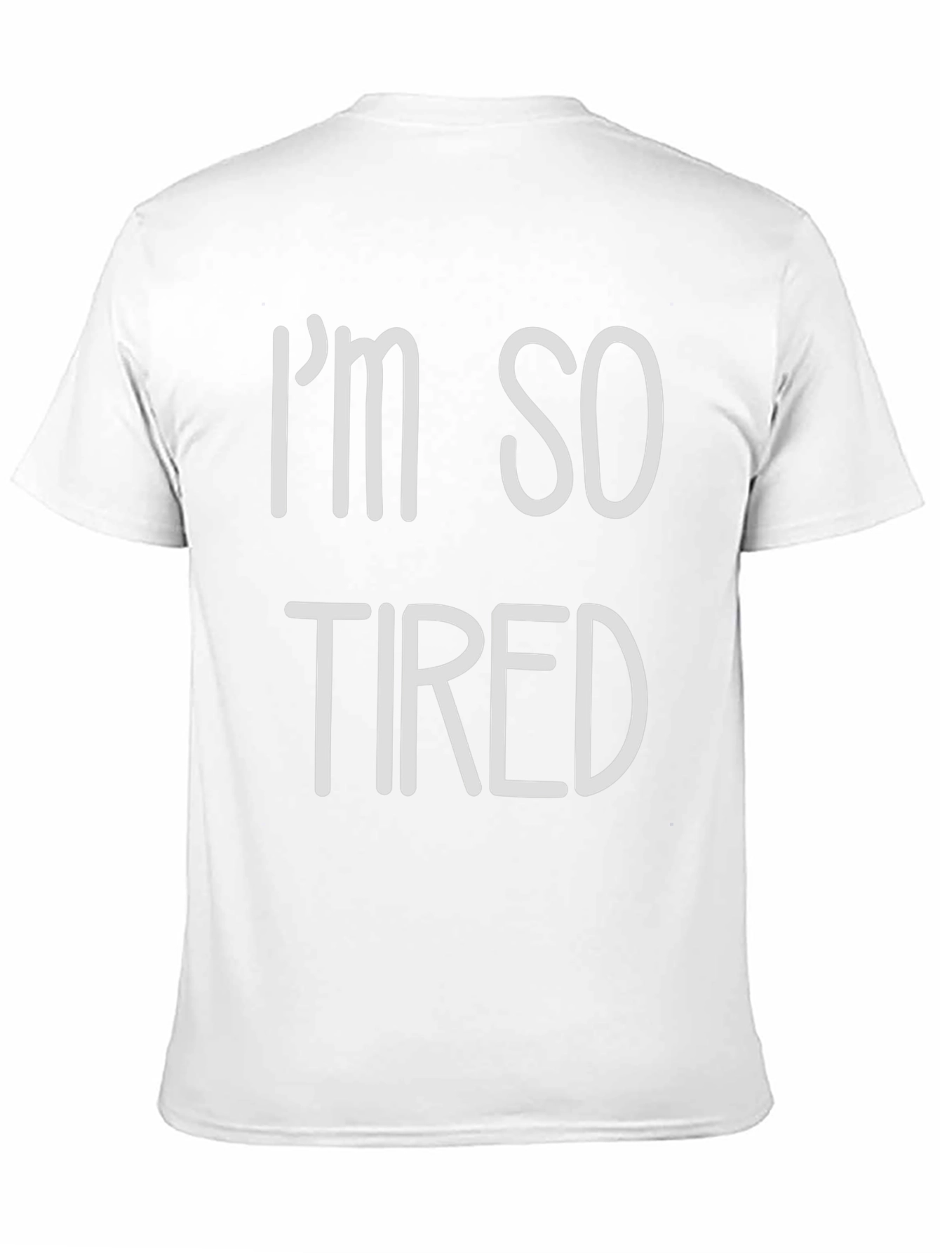 Black I'm So Tired Graphic T-Shirt - Black Crew Neck Tee view 11
