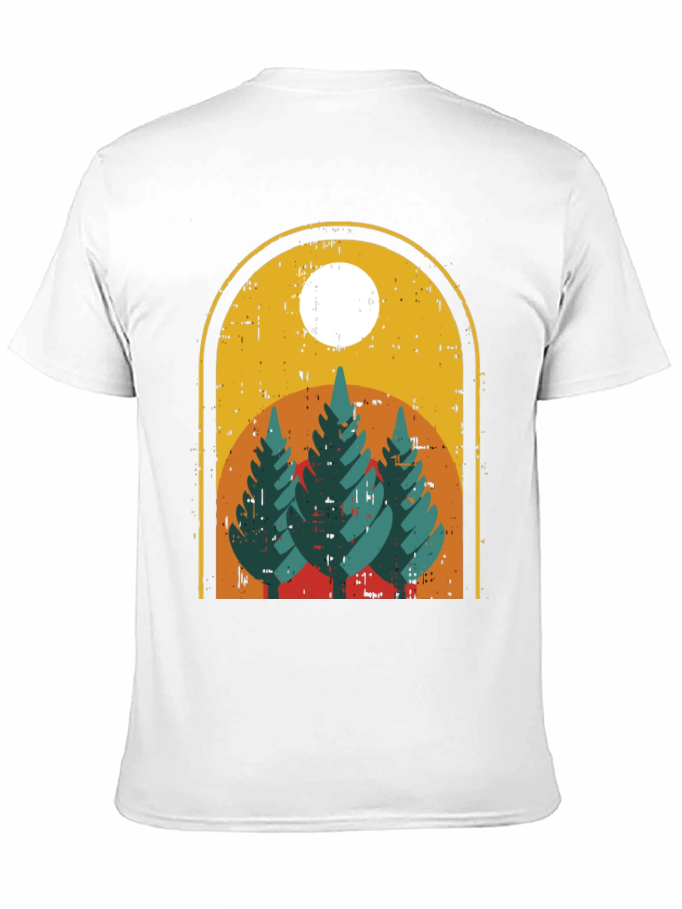 Black Vintage Forest T-Shirt - Nature Graphic Tee view 11