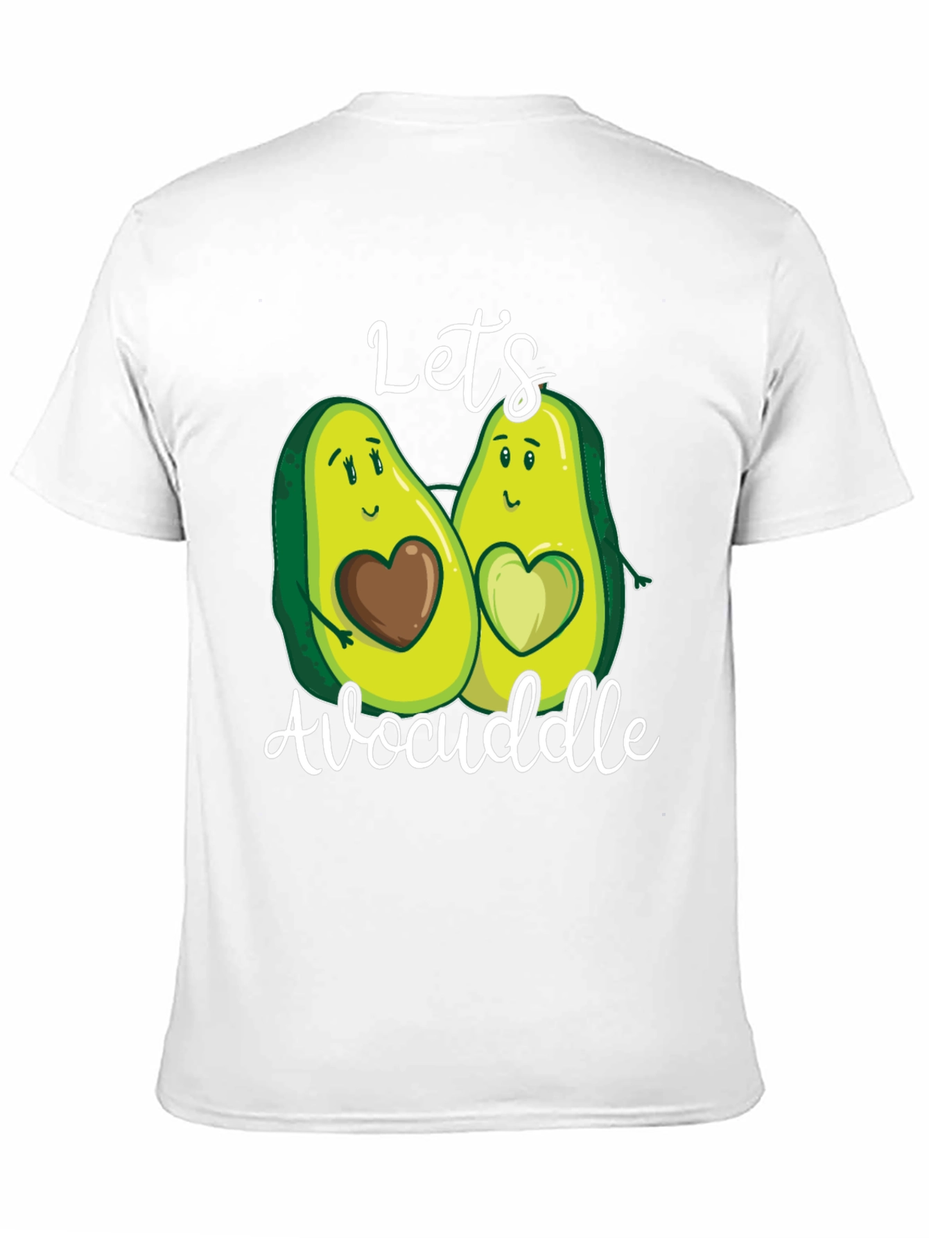 Black Let's Avocuddle T-Shirt view 11