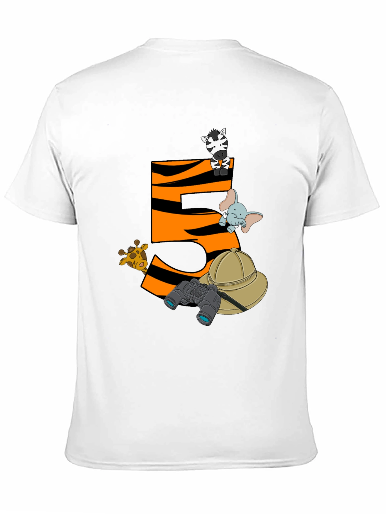 Black Safari Animal Birthday T-Shirt - 5 view 11