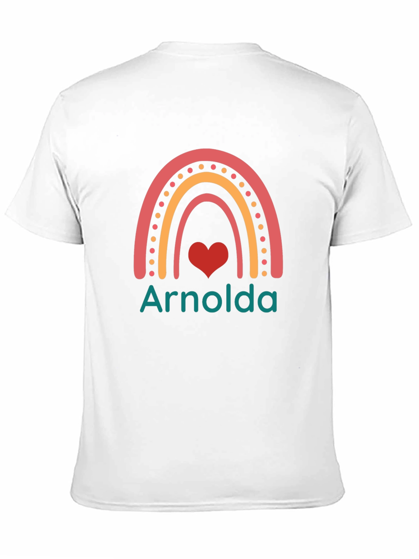 Black Arnolds Rainbow Heart T-Shirt view 11