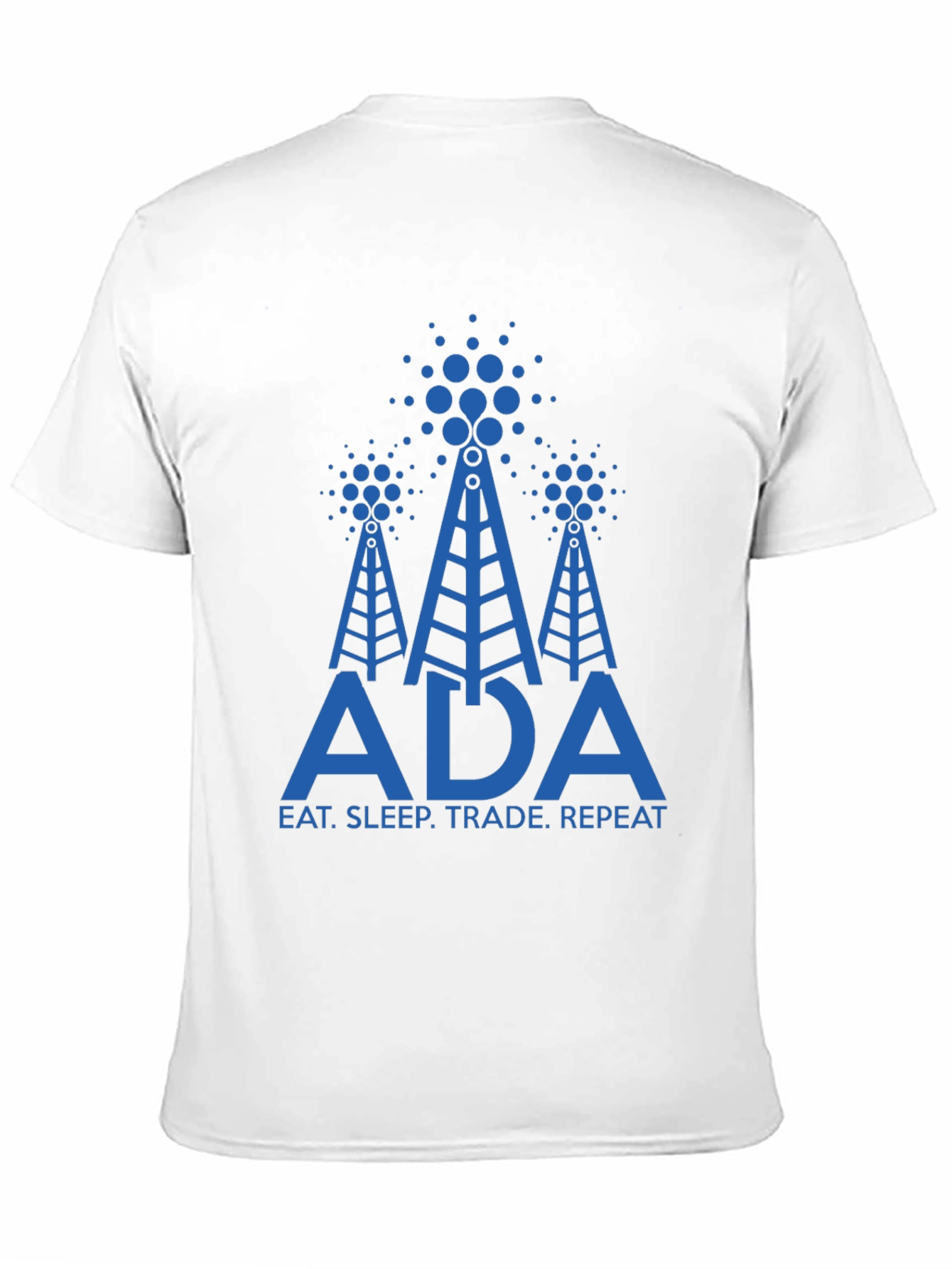 Black ADA Cryptocurrency Black T-Shirt view 11