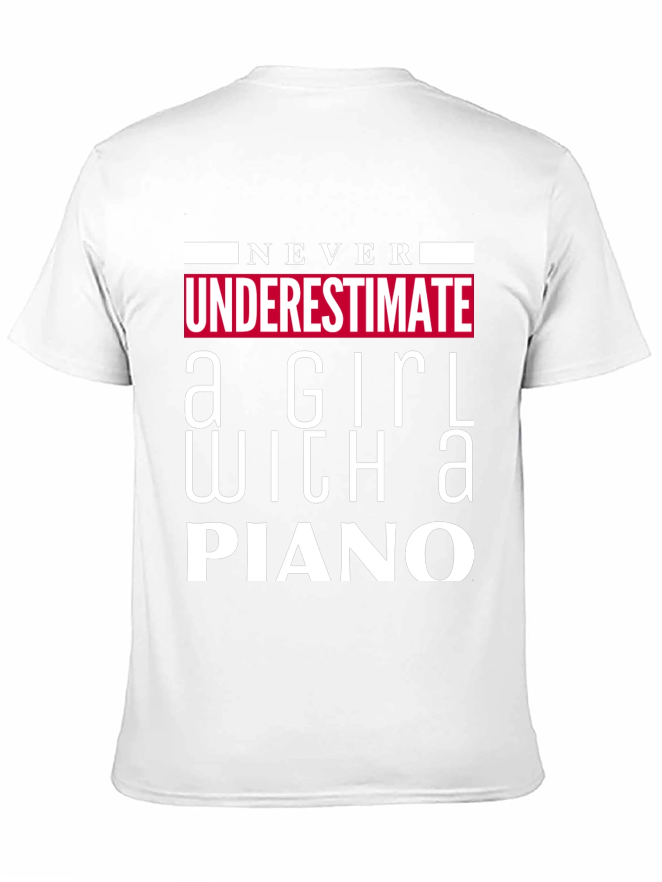 Black Never Underestimate Girl With A Piano T-Shirt view 11
